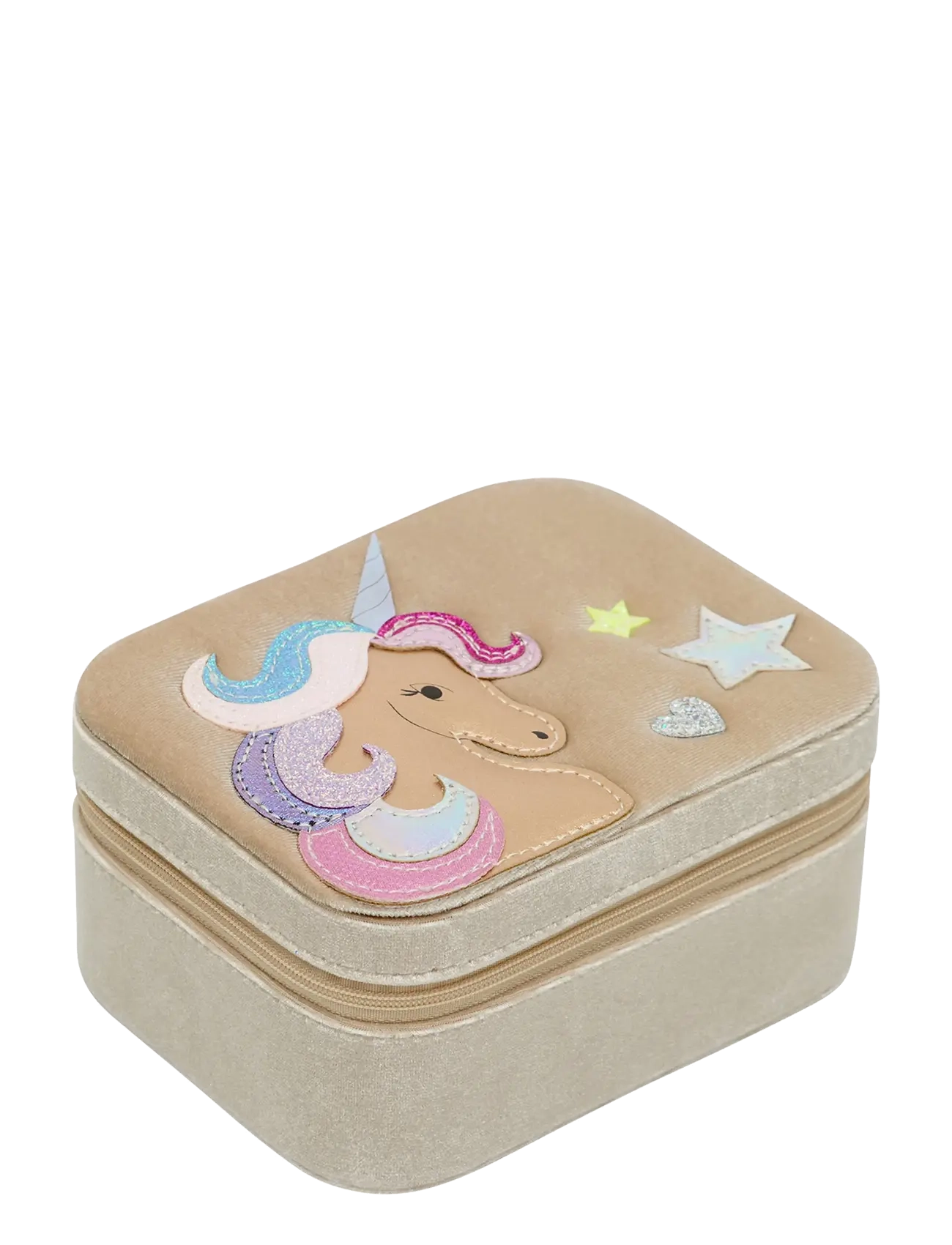 Mimi & Lula Jewellery Box - Velvet Unicorn - Ehtekarbid - BEIGE / beige
