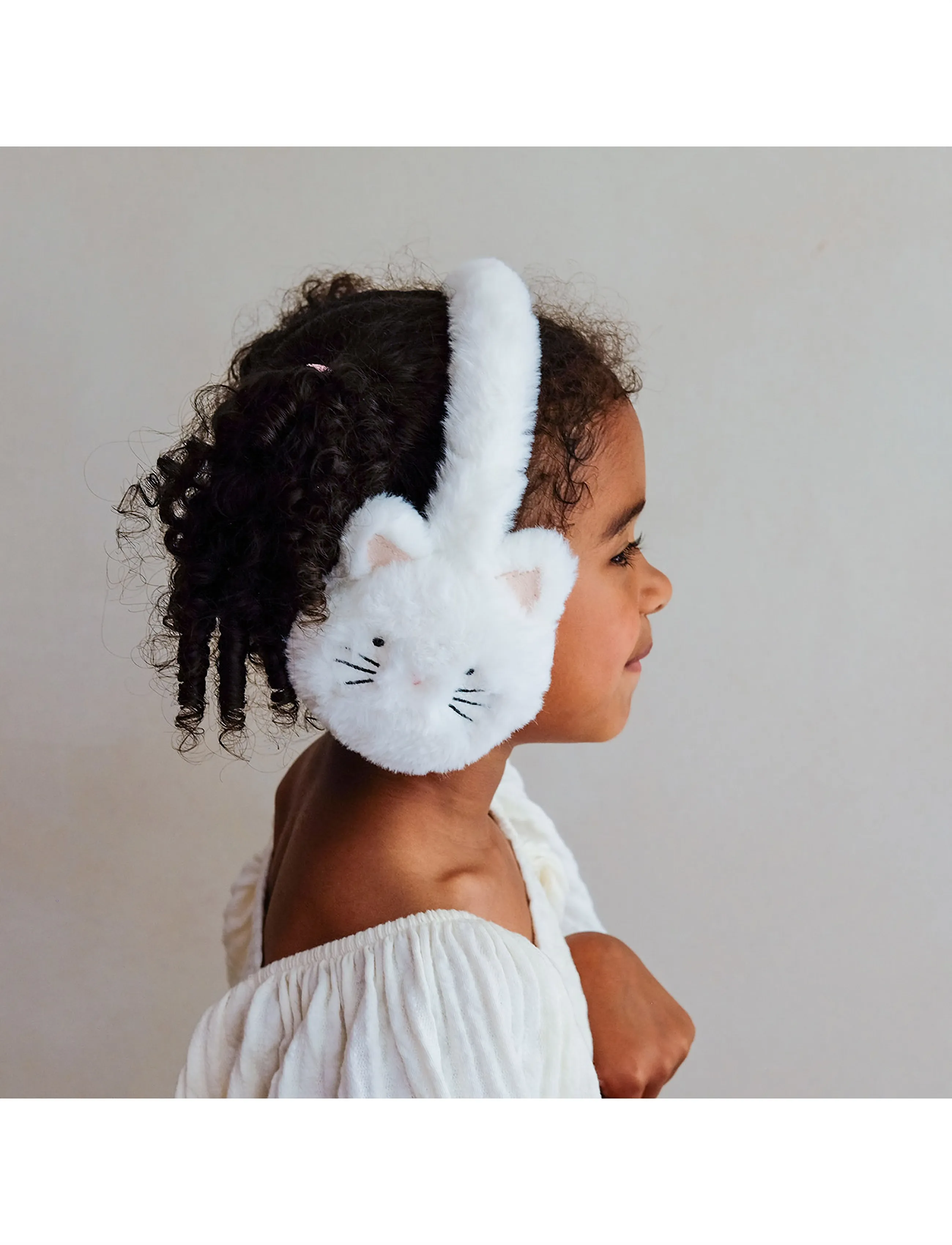 Mimi & Lula Earmuffs Creme Kitty Cat, Kinder, Katzen Ohrenschützer, Creme, Gr.ONE SIZE