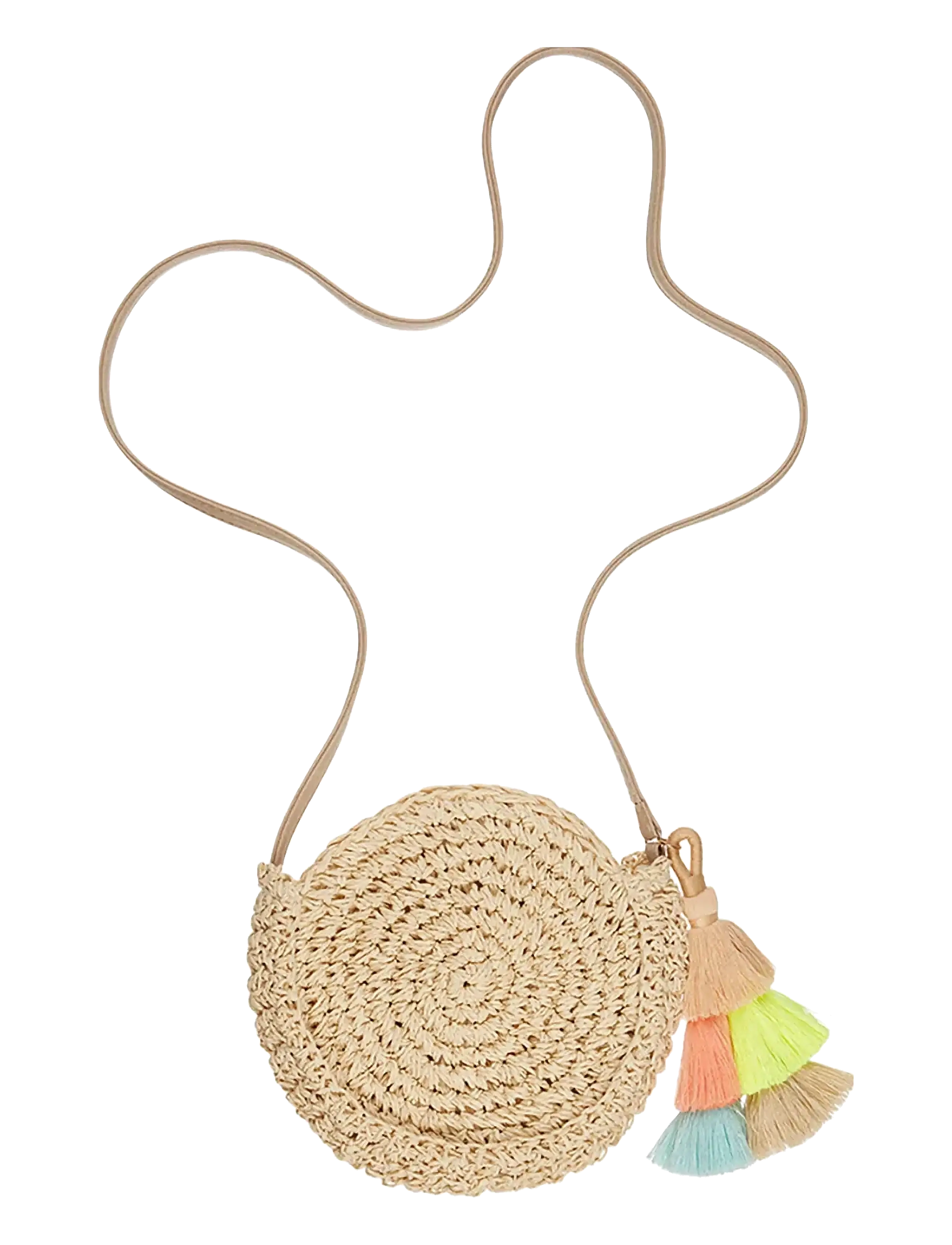 Mimi & Lula Cross Body Bag - Bora Bora Tassle - Kangaskassit & olkalaukut - NATURE / beige