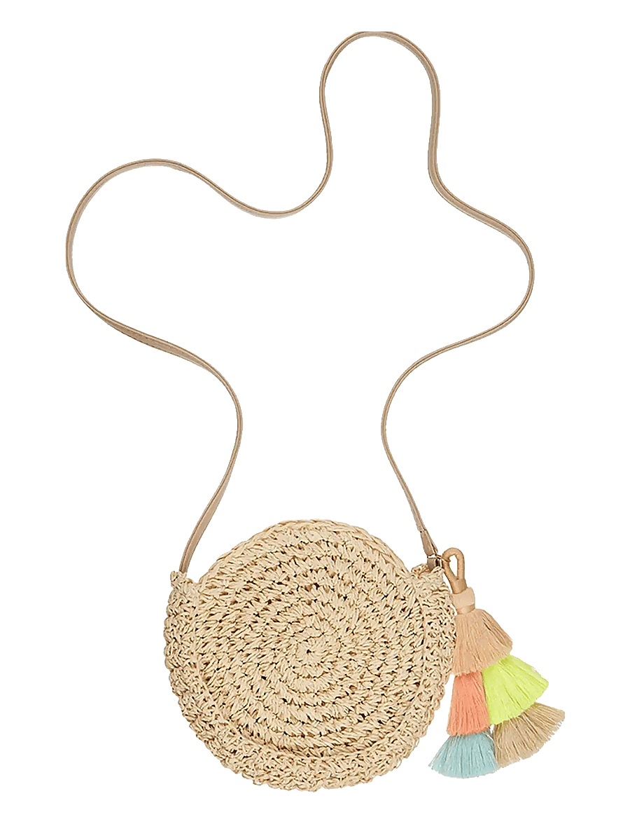 Mimi & Lula - Cross Body Bag - Bora Bora Tassle - medžiaginiai ir maži krepšiai - nature - 1