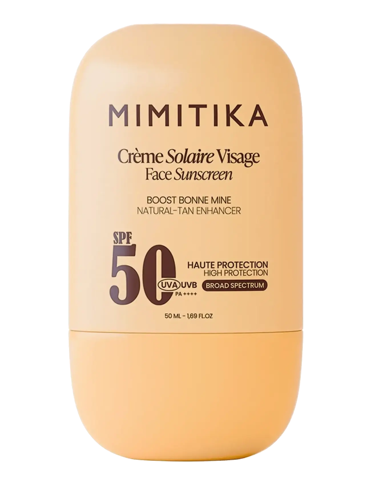 Mimitika Spf50 Face Sunscreen Natural Tan-Enhancer, Ansigt, Nude, Str: 70 G