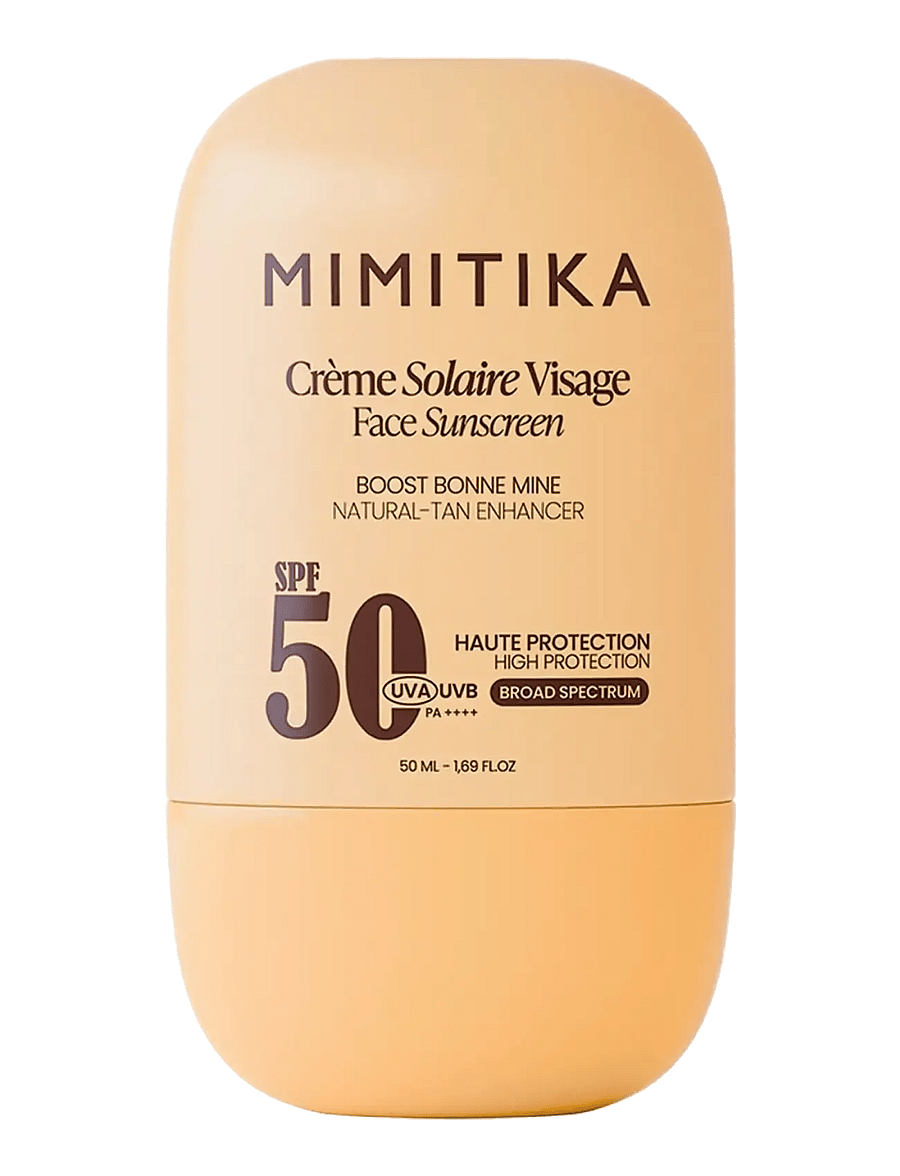 Mimitika - SPF50 Face Sunscreen Natural tan-enhancer - för ansiktet - no color - 1