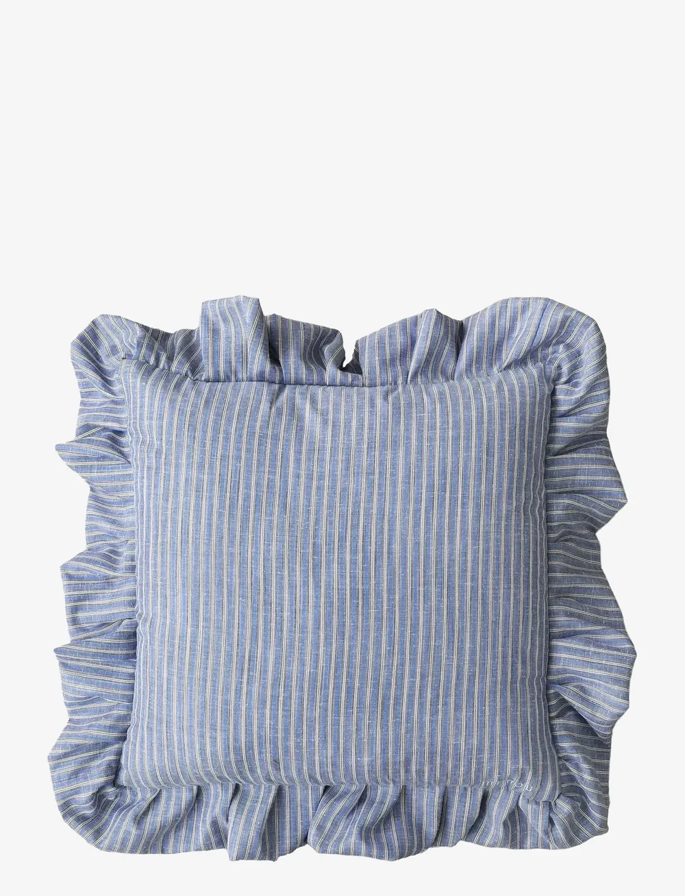 Mimou - Frill cushion Stripe - köp efter pris - blue/brown - 0