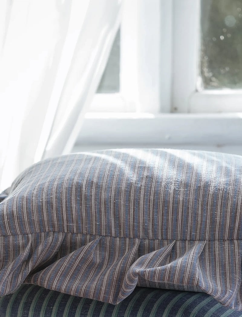 Mimou - Frill cushion Stripe - padjad - blue/brown - 4