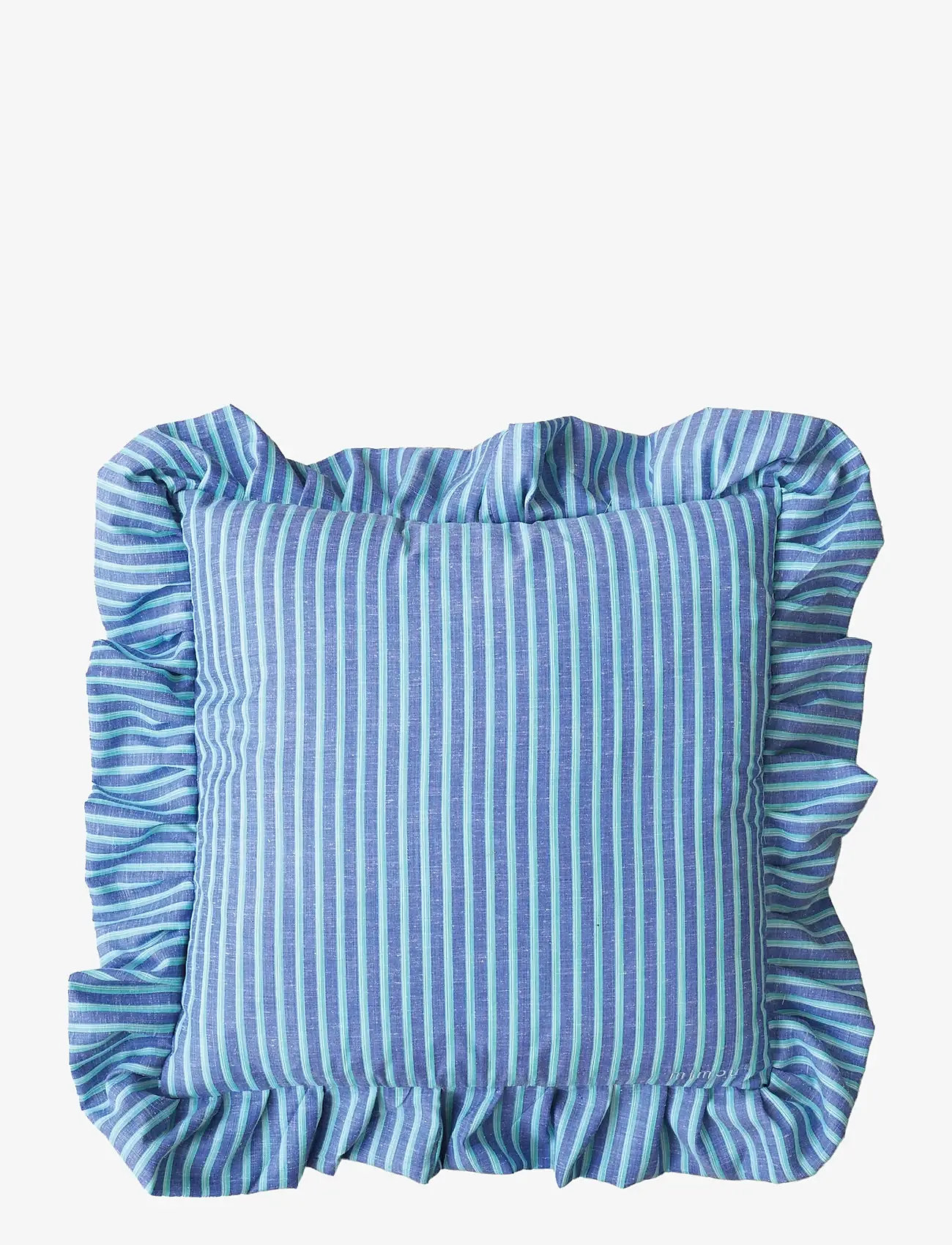 Mimou - Frill cushion Stripe - kissen - blue/green - 1