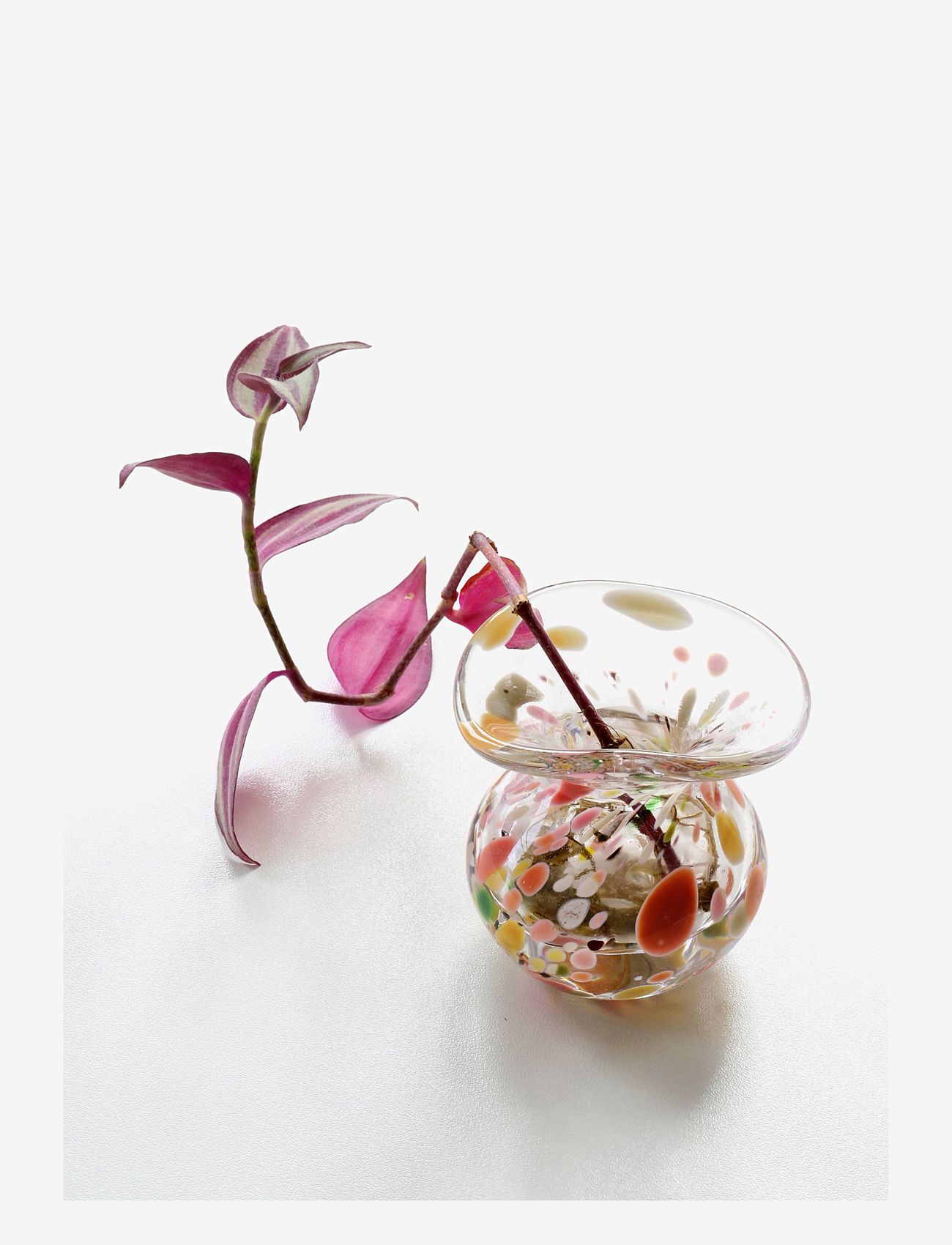 Mimou - Håndblåst vase No.1 konfetti - bursdagsgaver - multi - 1