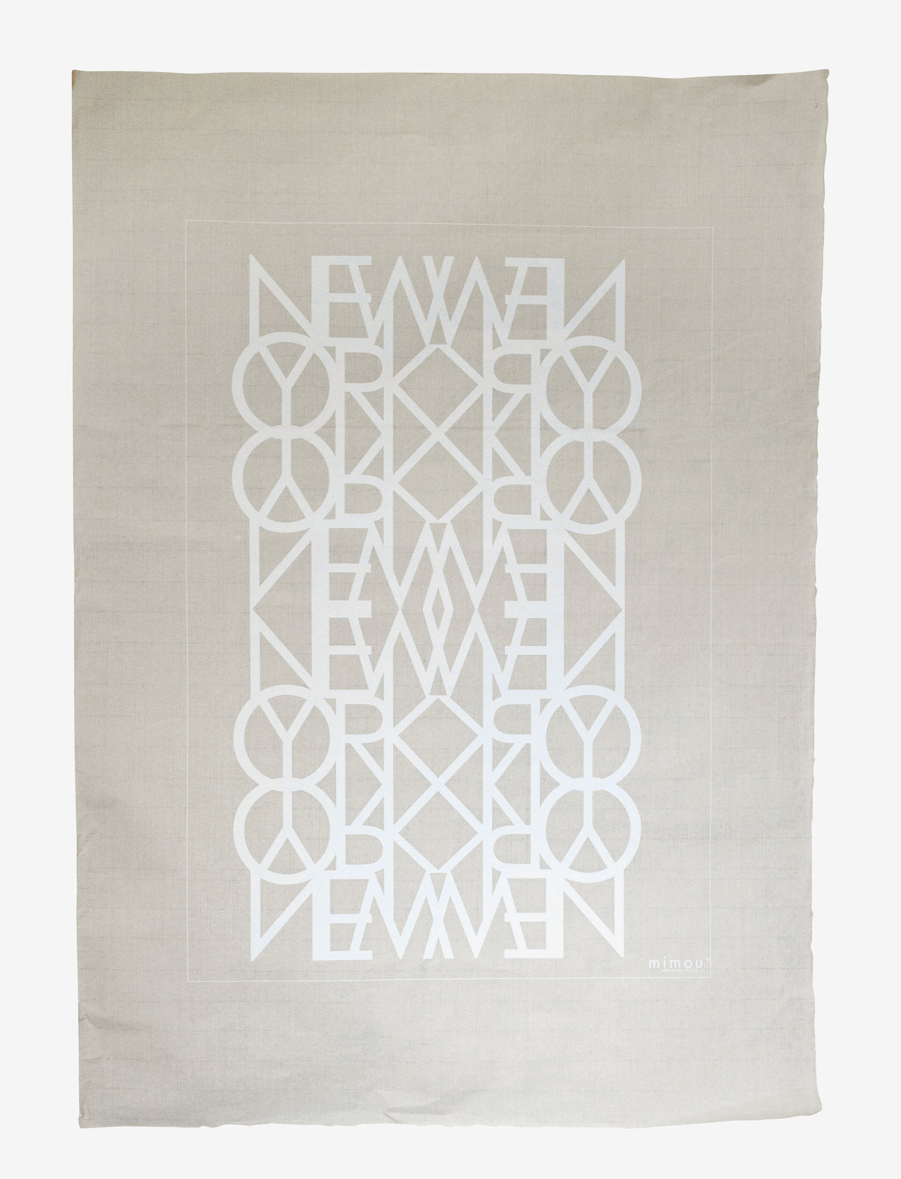 Mimou - Handprinted poster New York Peace - die niedrigsten preise - white - 0