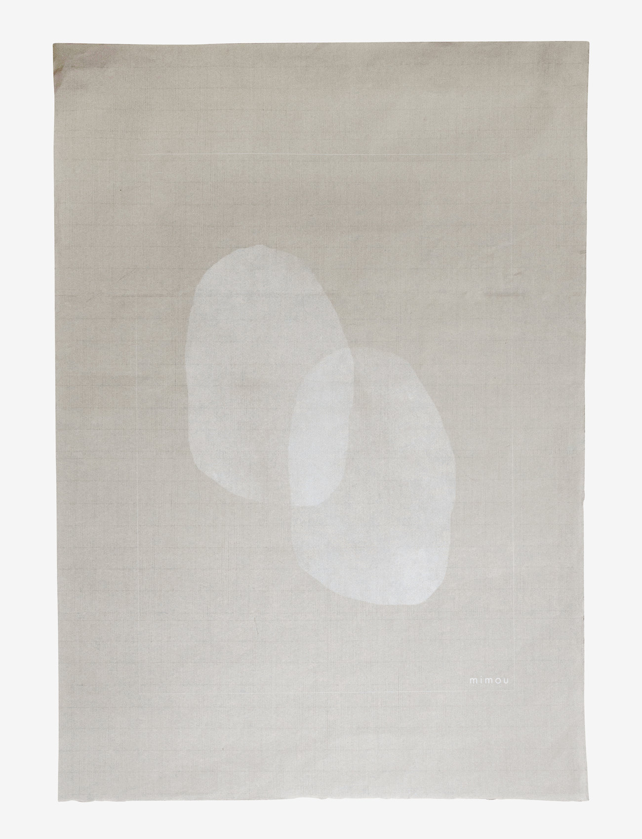 Håndtrykt plakat Colour smudge - WHITE