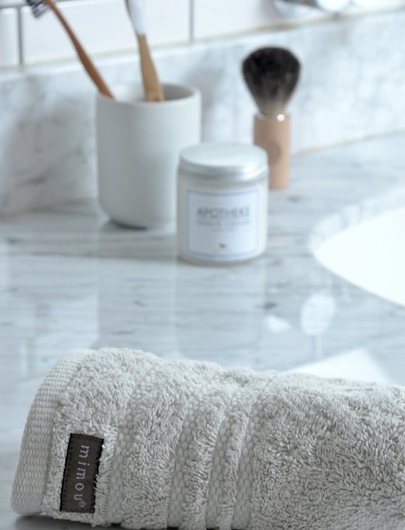 Mimou - Towel Devon 2pack - handtücher & badetücher - cement - 0