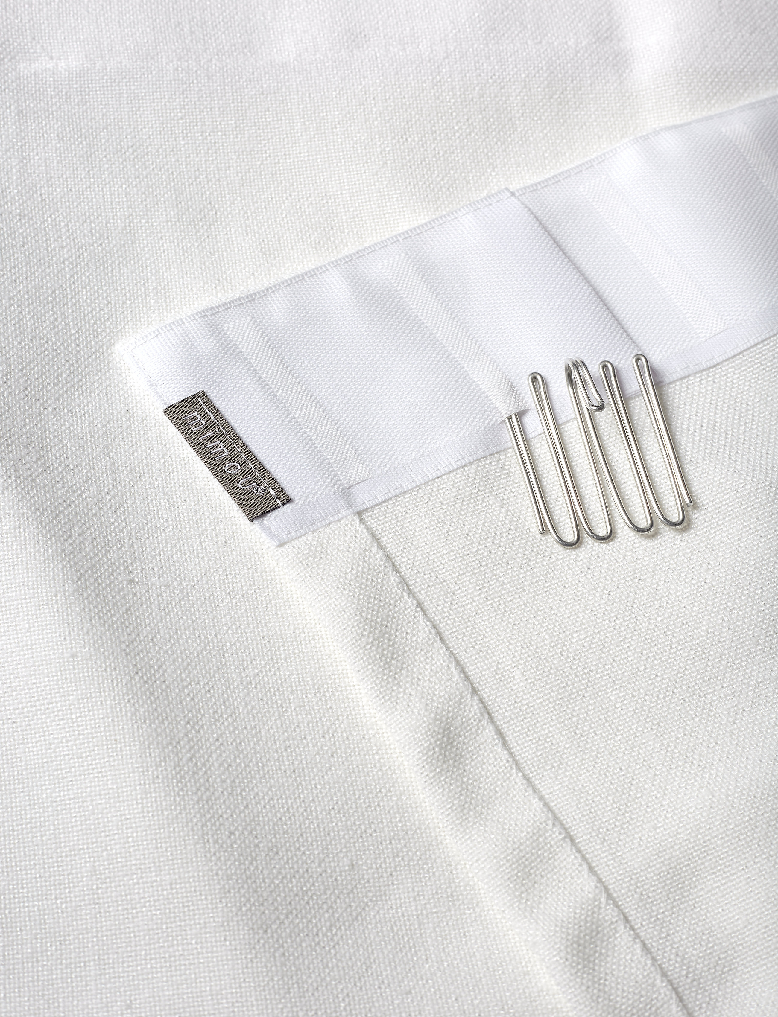Mimou - Curtain Studio double width - pikad kardinad - white - 3