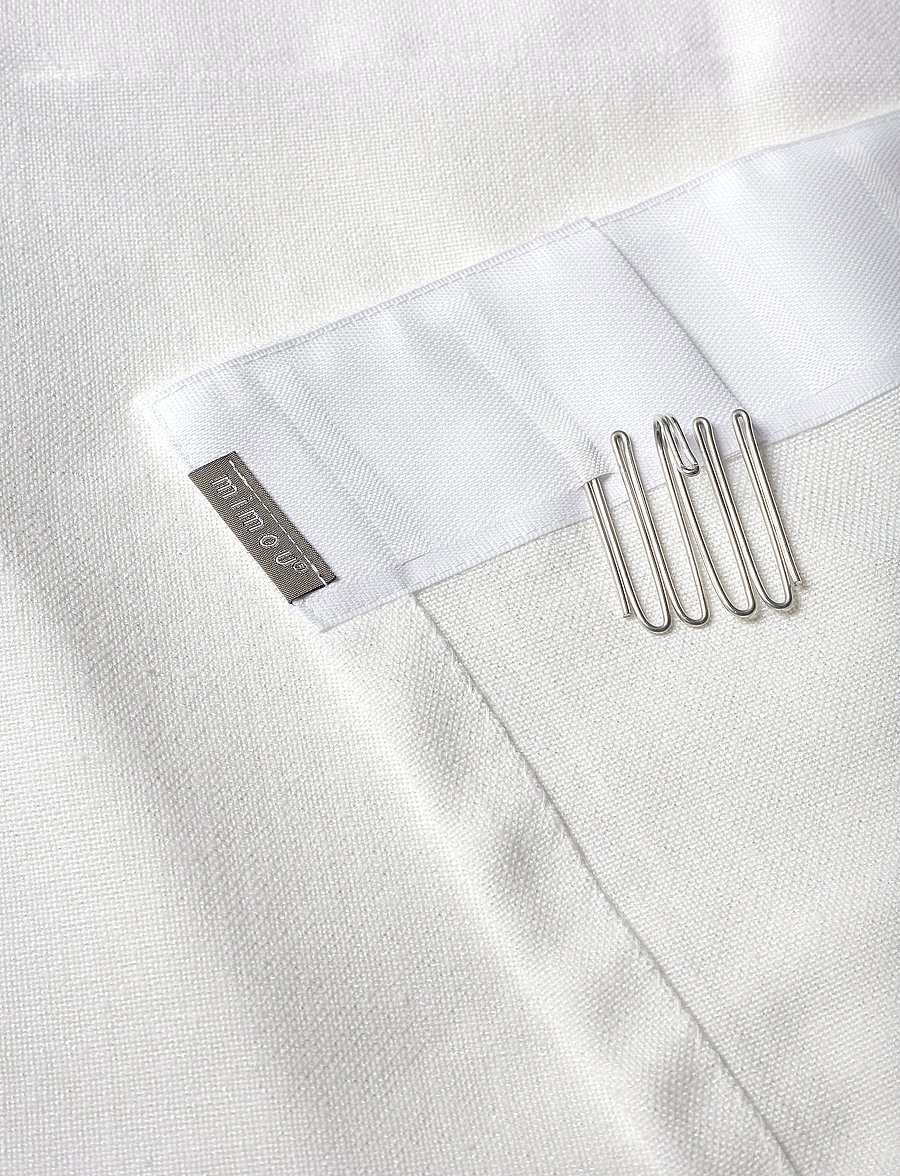 Mimou - Curtain Studio double width - pikad kardinad - white - 3