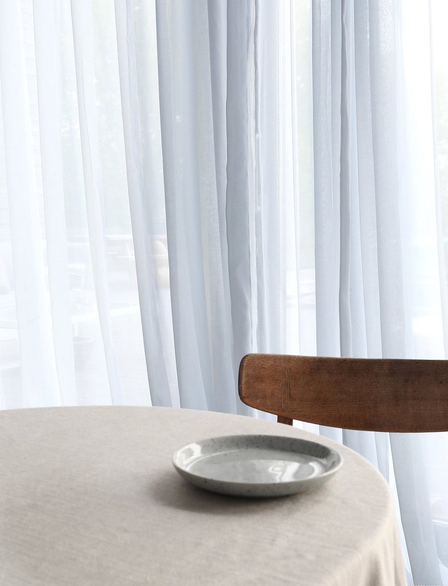 Mimou - Curtain Mimmi recycled - fertiggardinen - light blue - 3