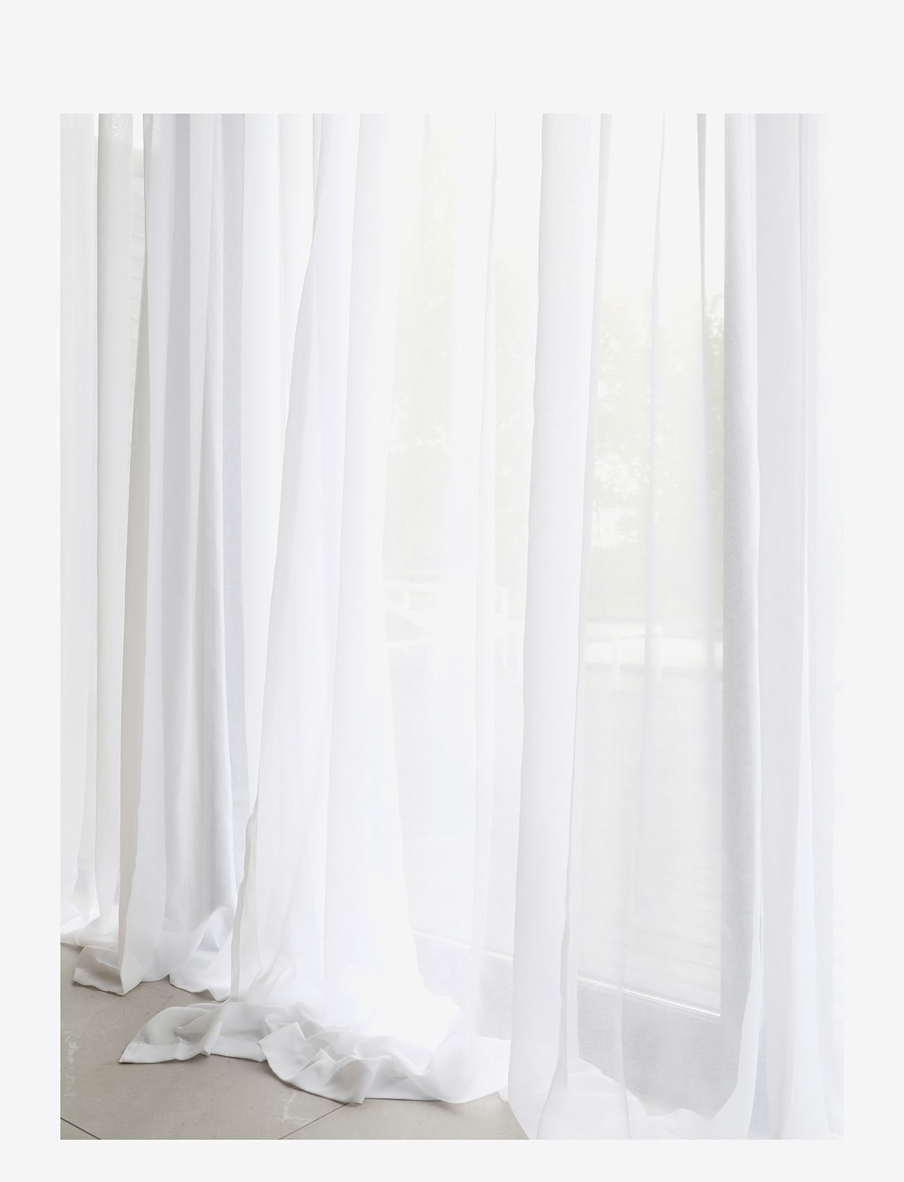 Mimou - Gardin Mimmi recycled - gardinlængde - white - 2