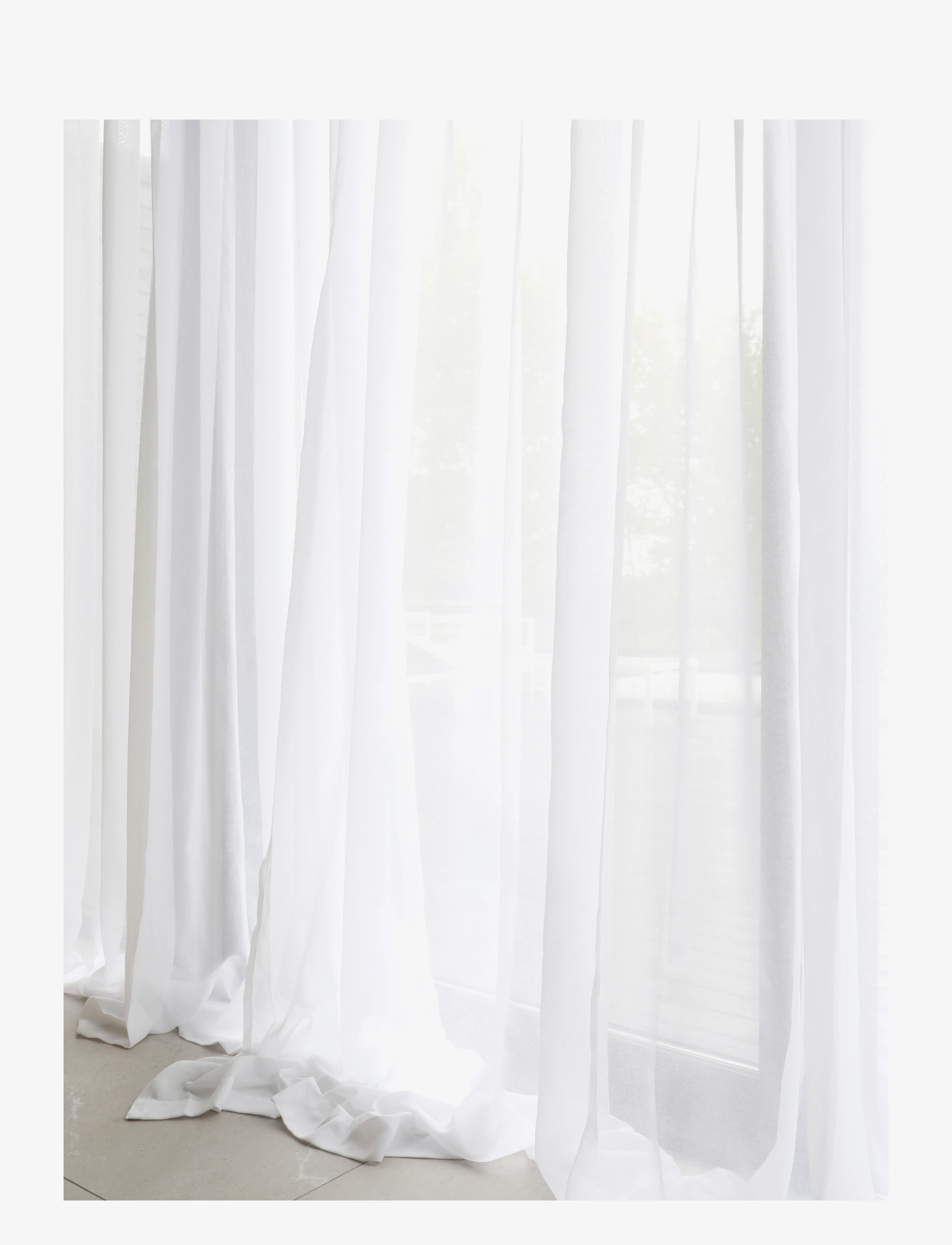 Mimou - Gardin Mimmi recycled - długie zasłony - white - 2