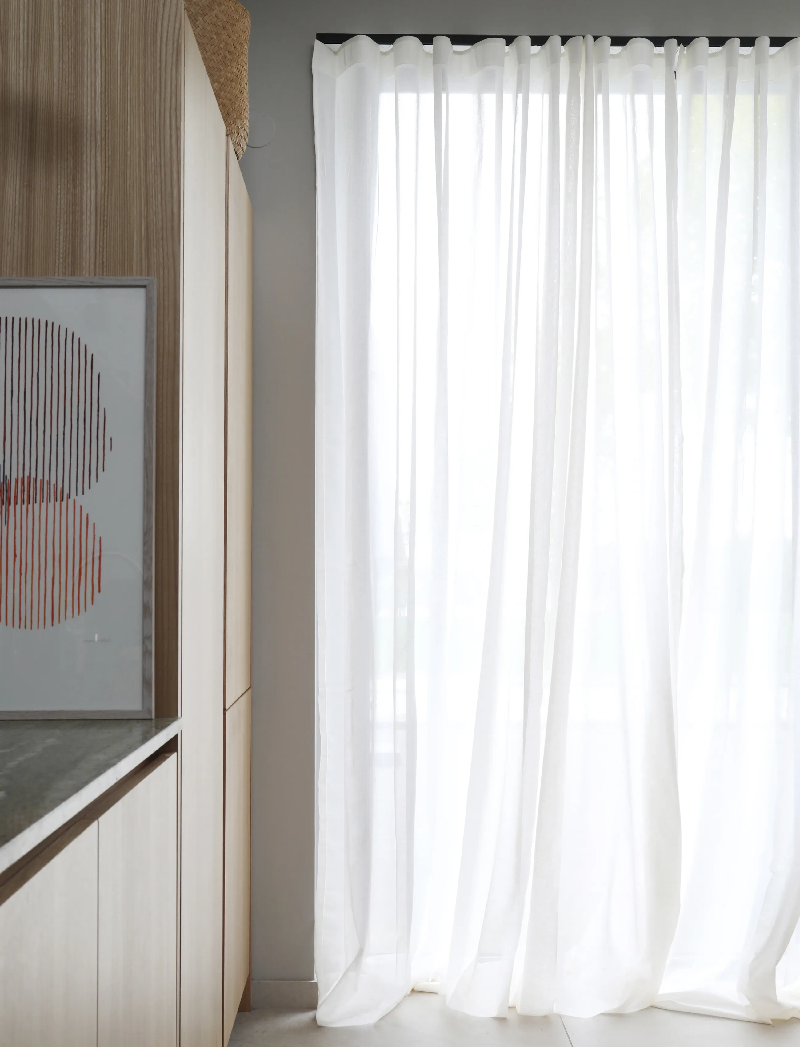 Mimou Gardin Vivi Recycled, 290X290 cm, White, Gardiner > Lange Gardiner, Unisex