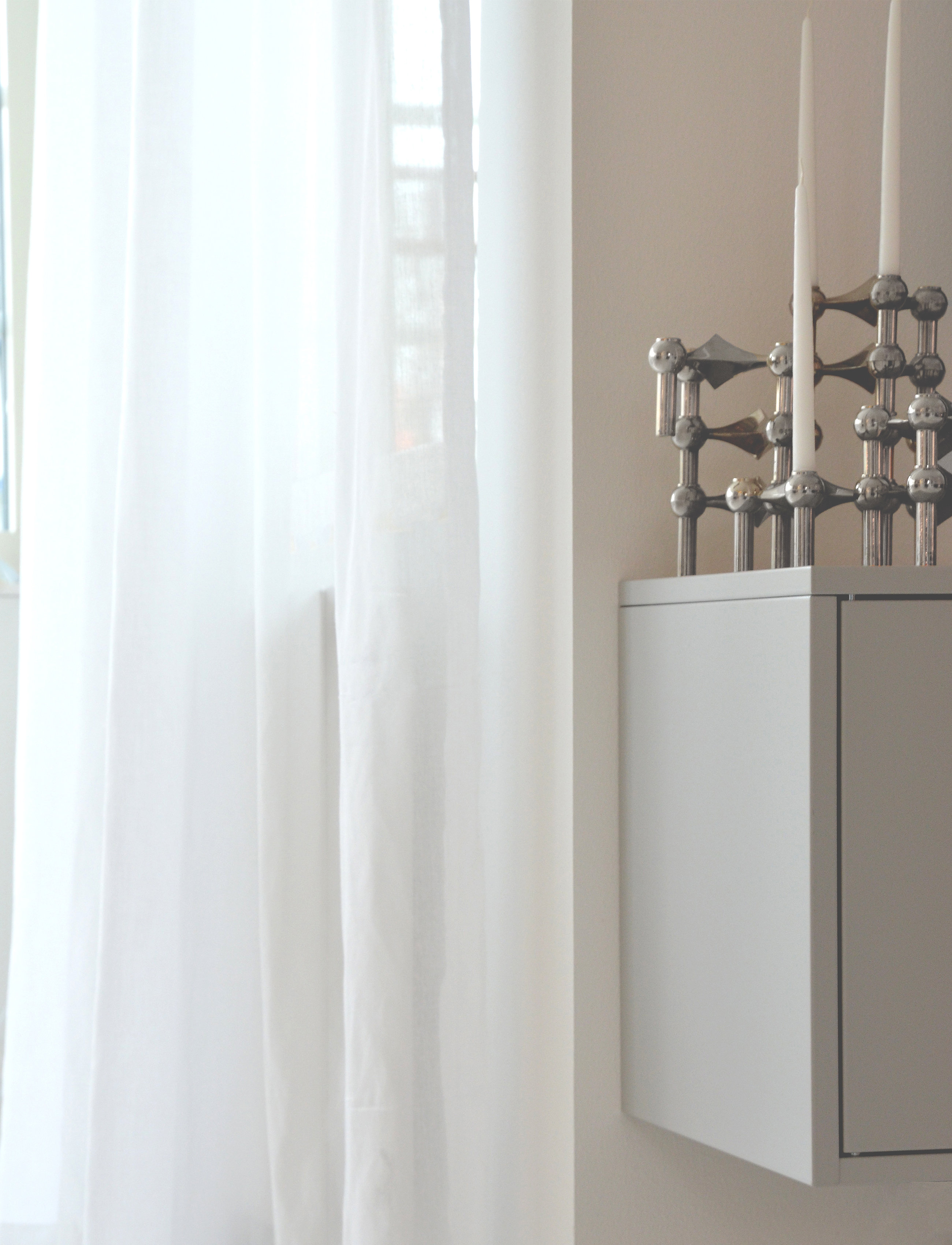 Mimou Gardin Grace Dobbelt Bredde, 290X290 cm, White, Gardiner > Lange Gardiner, Unisex