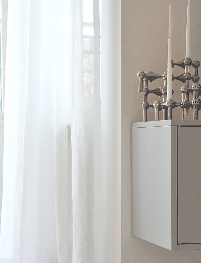 Mimou - Curtain Grace Double width - fertiggardinen - white - 2