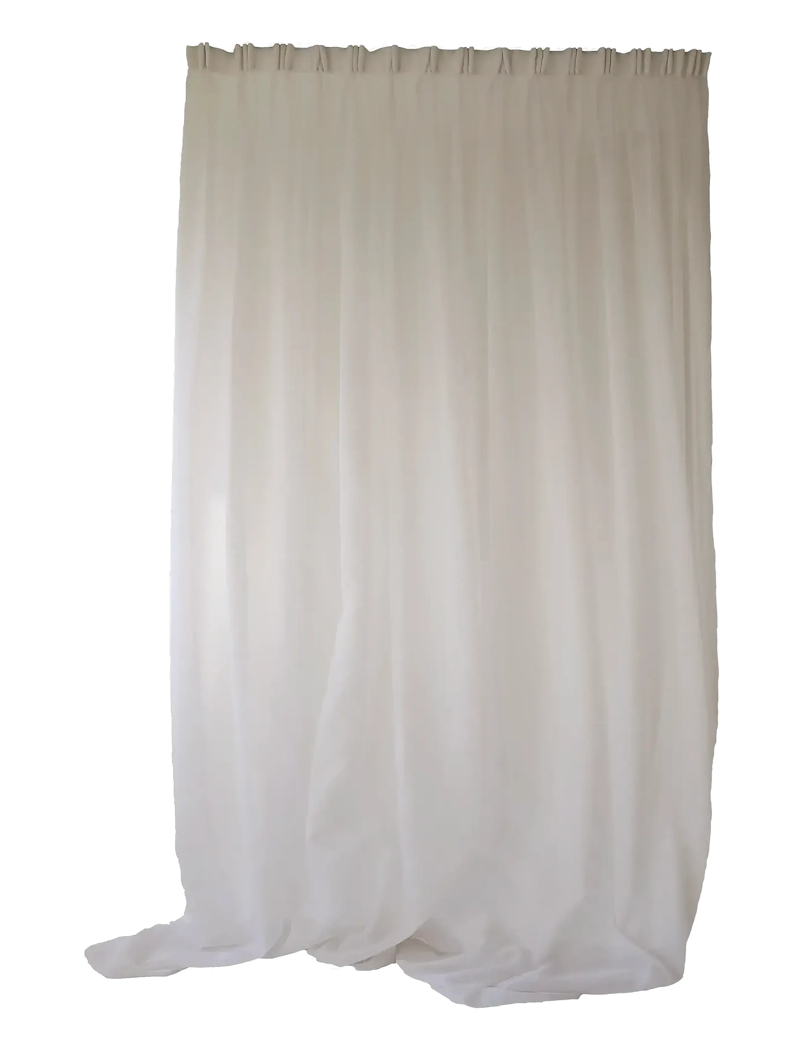 Mimou Sheer hotel curtain Double width - Gardiner - OFFWHITE / white