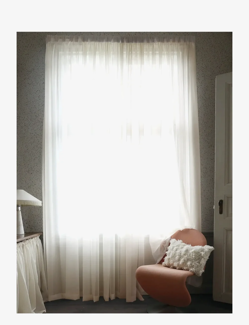 Mimou - Sheer hotel curtain Double width - köp efter pris - offwhite - 1