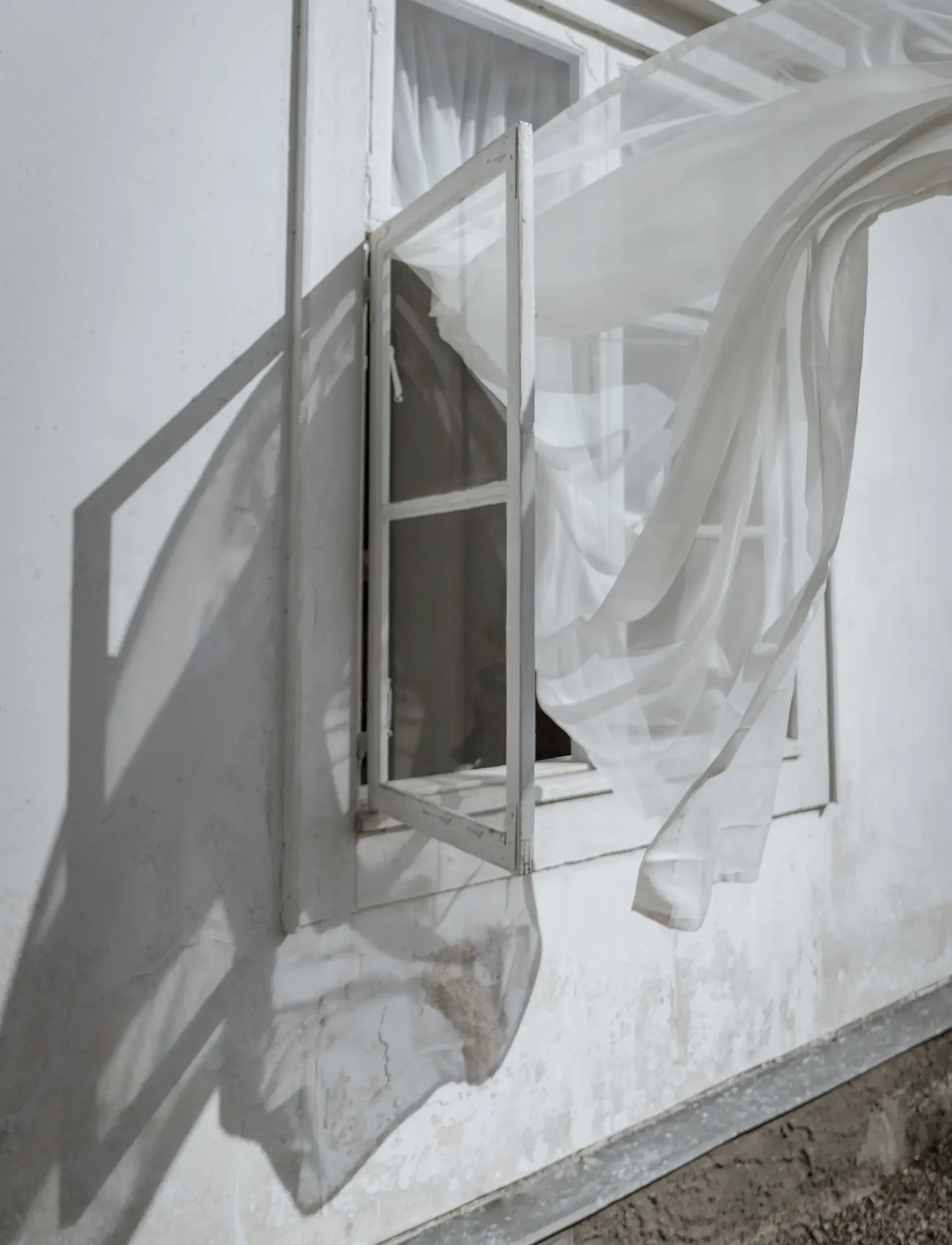 Mimou Skir Hotelgardin I Dobbelt Bredde, 290X290 cm, White, Gardiner > Lange Gardiner, Unisex