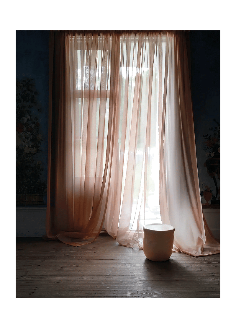 Mimou - Sheer hotel curtain Double width - fertiggardinen - nude - 4