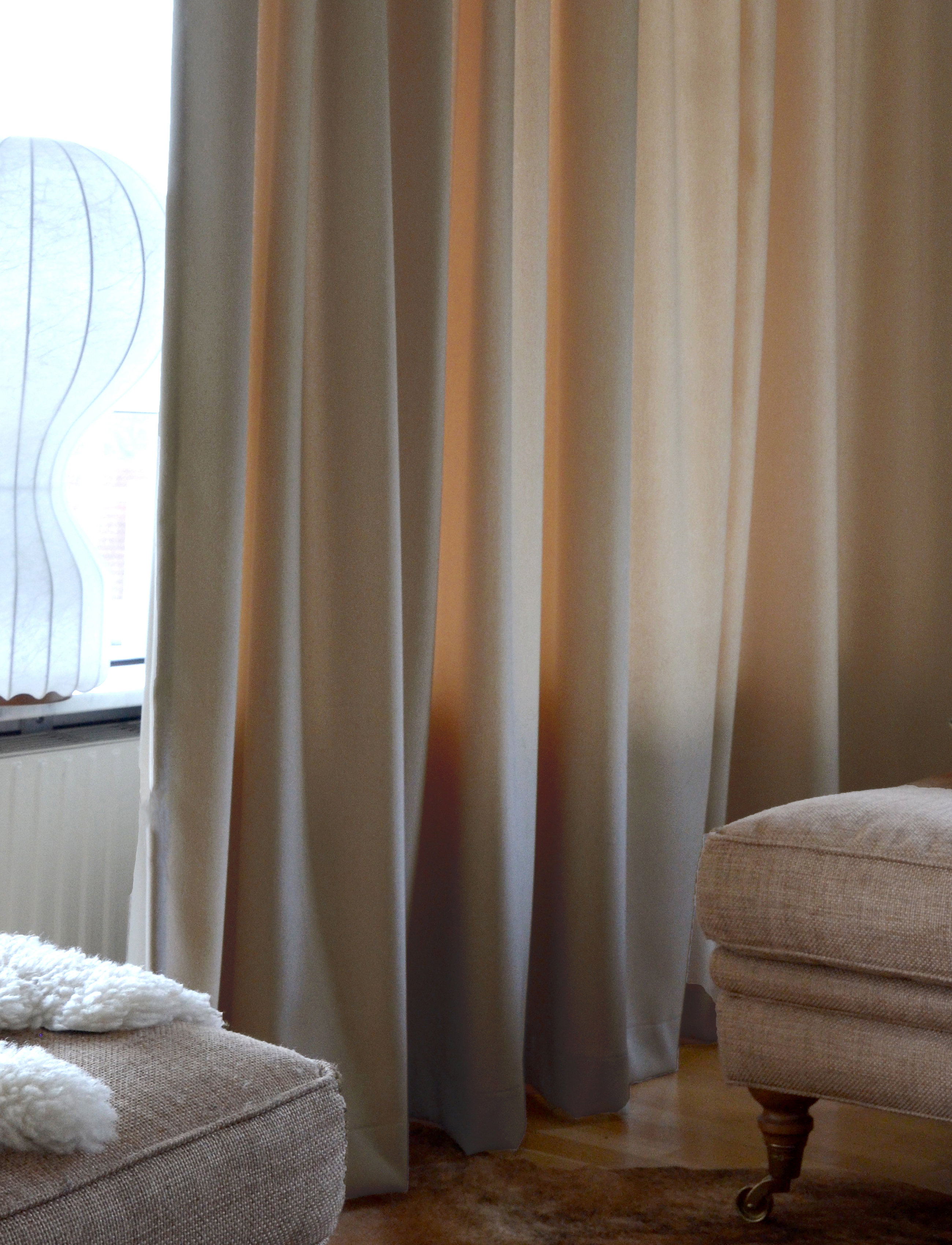 Mimou Gardin Wales, 140X290 cm, Beige, Gardiner > Lange Gardiner, Unisex