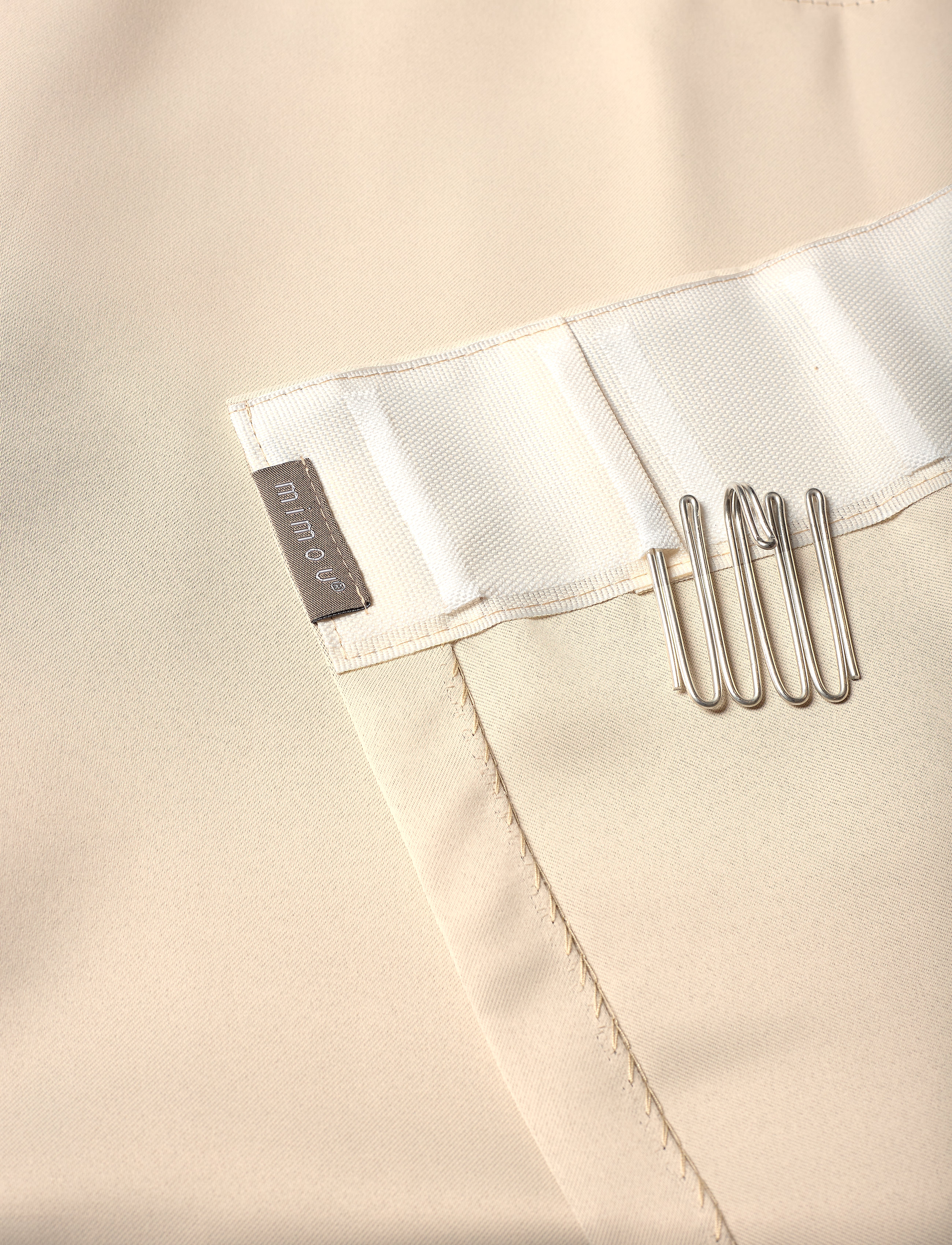 Mimou - Darkening hotel curtain double width - long curtains - sand - 3