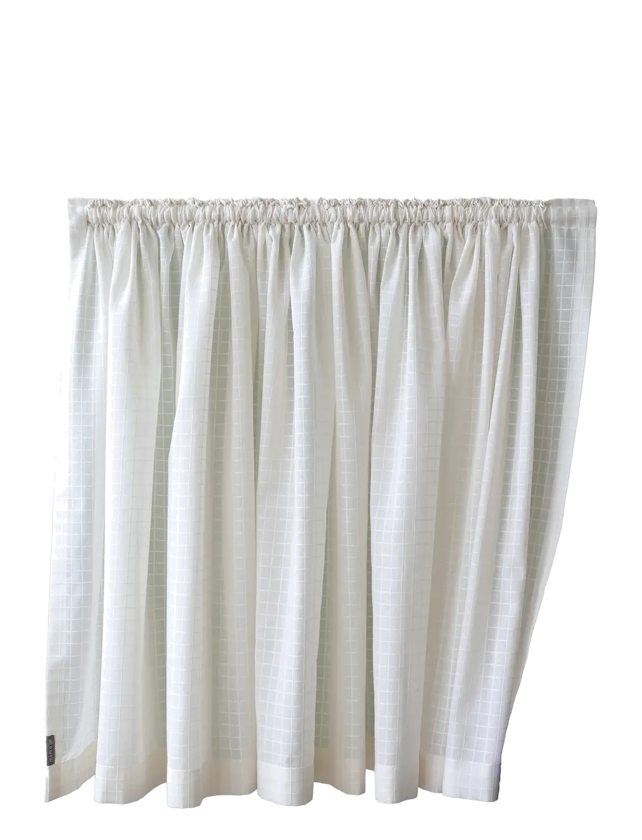 MIMOU Cafégardin Check Weiß - 290X85CM - Unisex