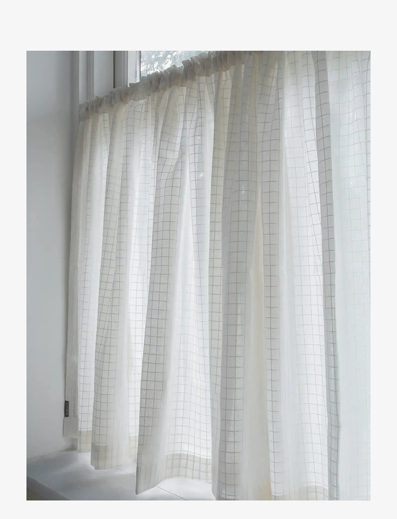 Mimou - Cafe Curtain Check - geschenke unter 100€ - creme - 2