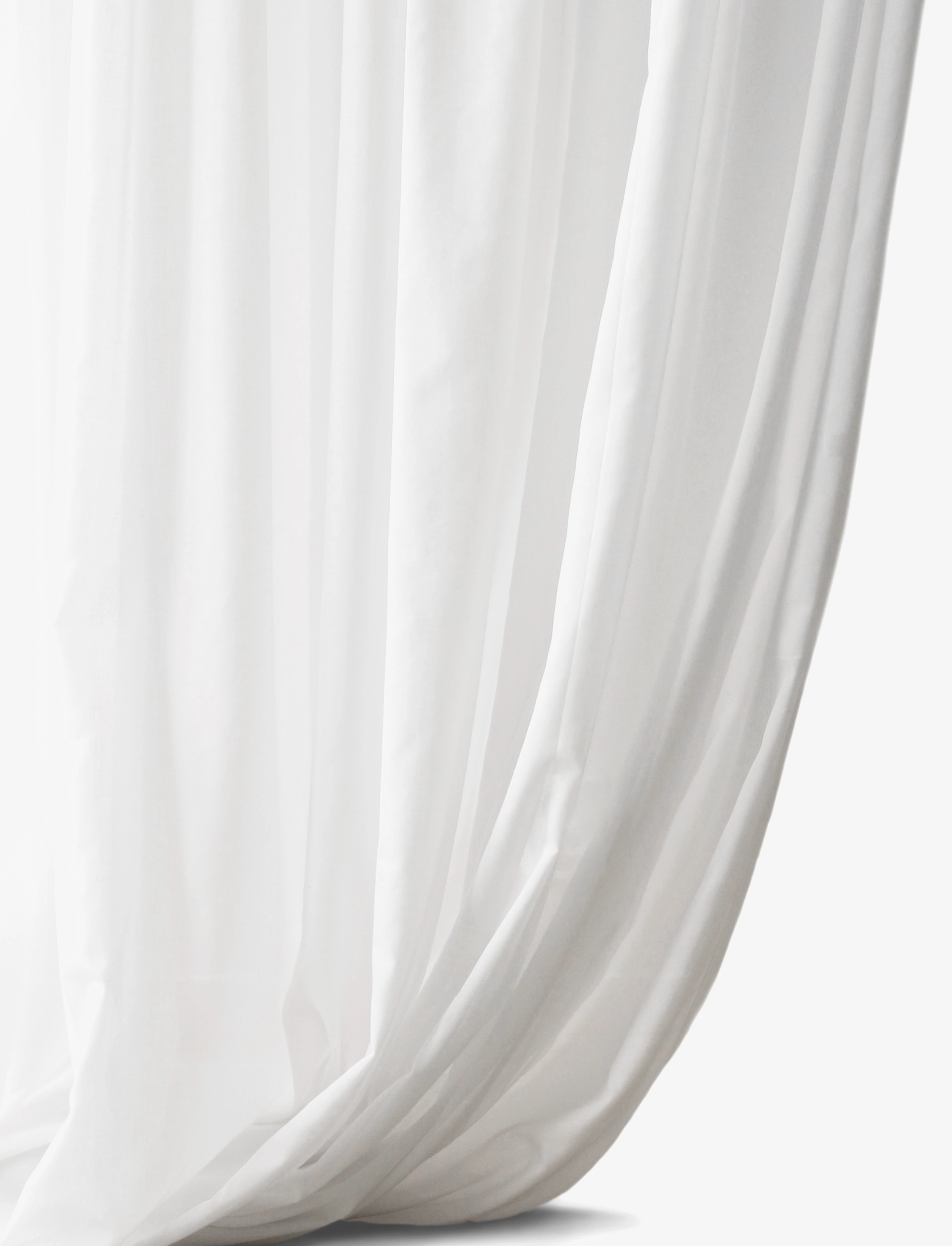 Mimou Gardin Grace, Langt gardin, Hvid, Str: 140X290CM