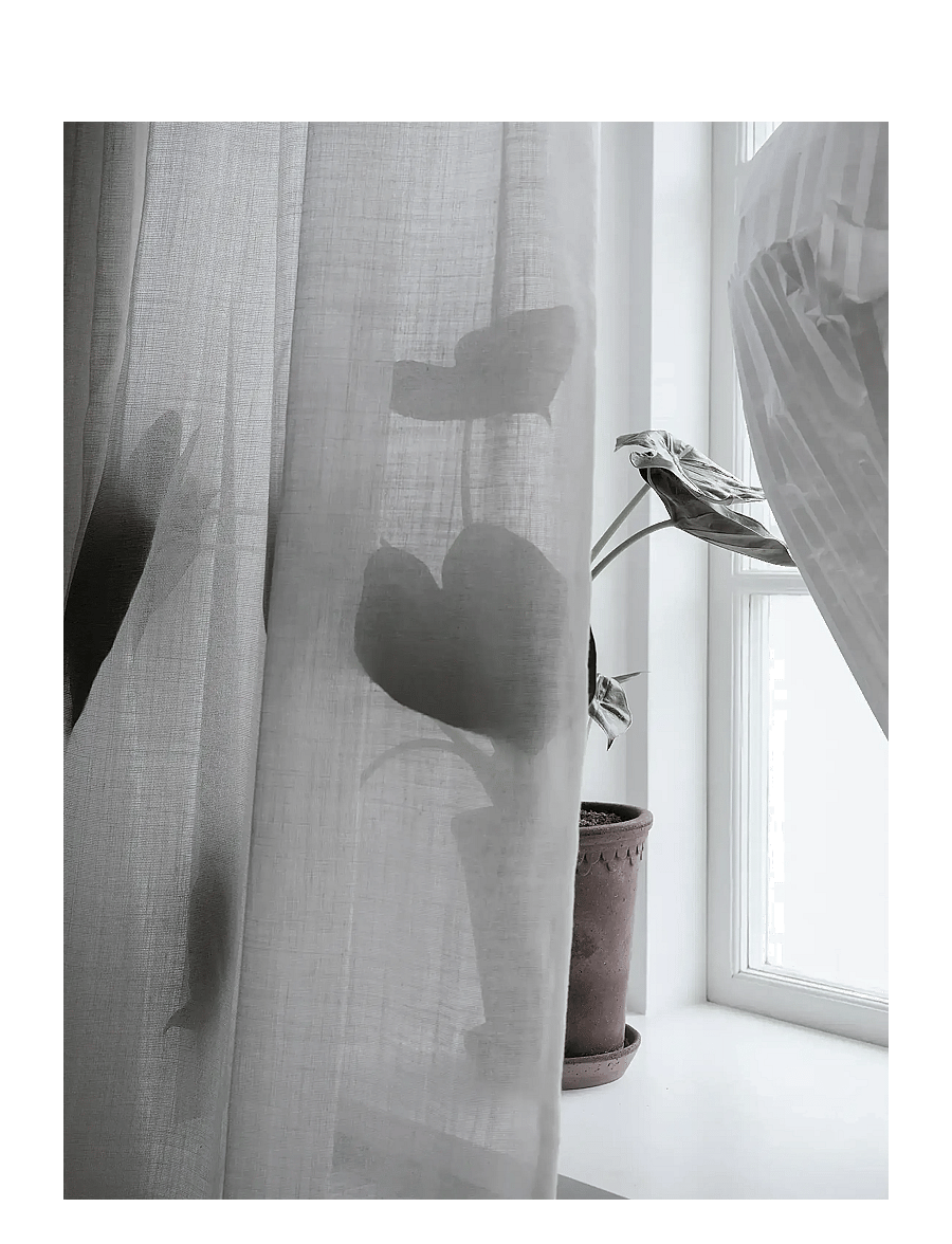 Mimou - Curtain Ellie double width - pikad kardinad - white - 3