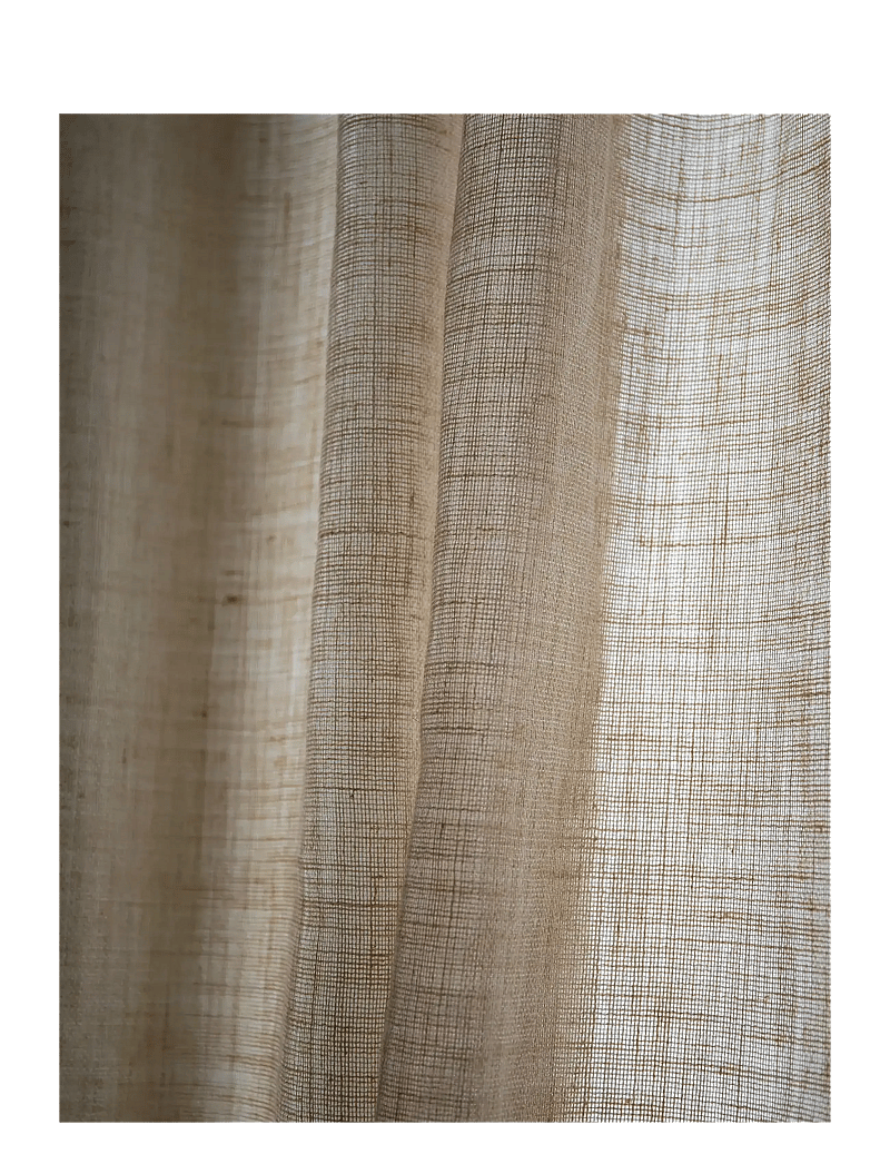 Mimou - Curtain Ellie Double width - fertiggardinen - straw - 1