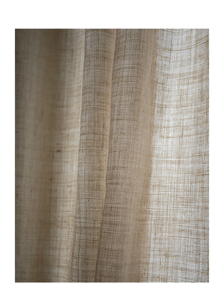 Mimou - Curtain Ellie double width - fertiggardinen - straw - 2