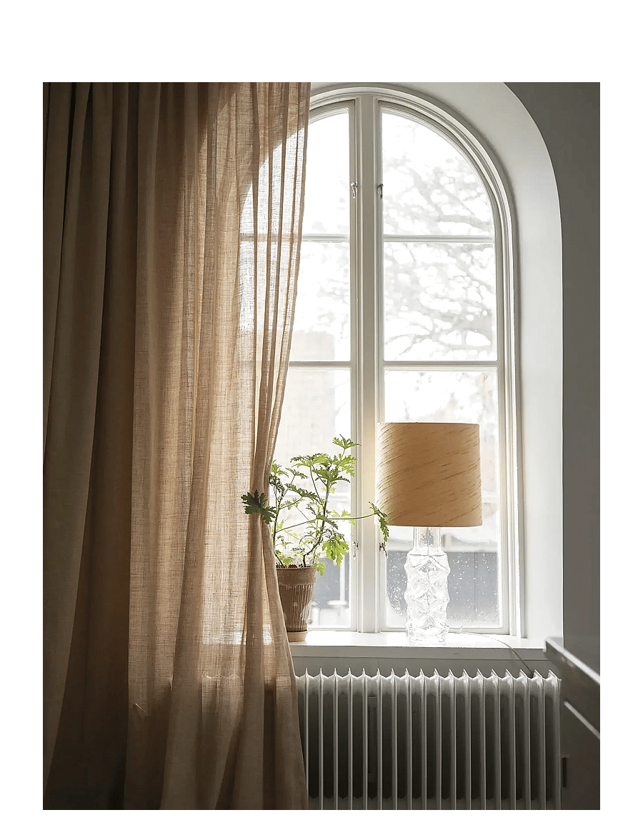 Mimou - Curtain Ellie double width - fertiggardinen - straw - 4