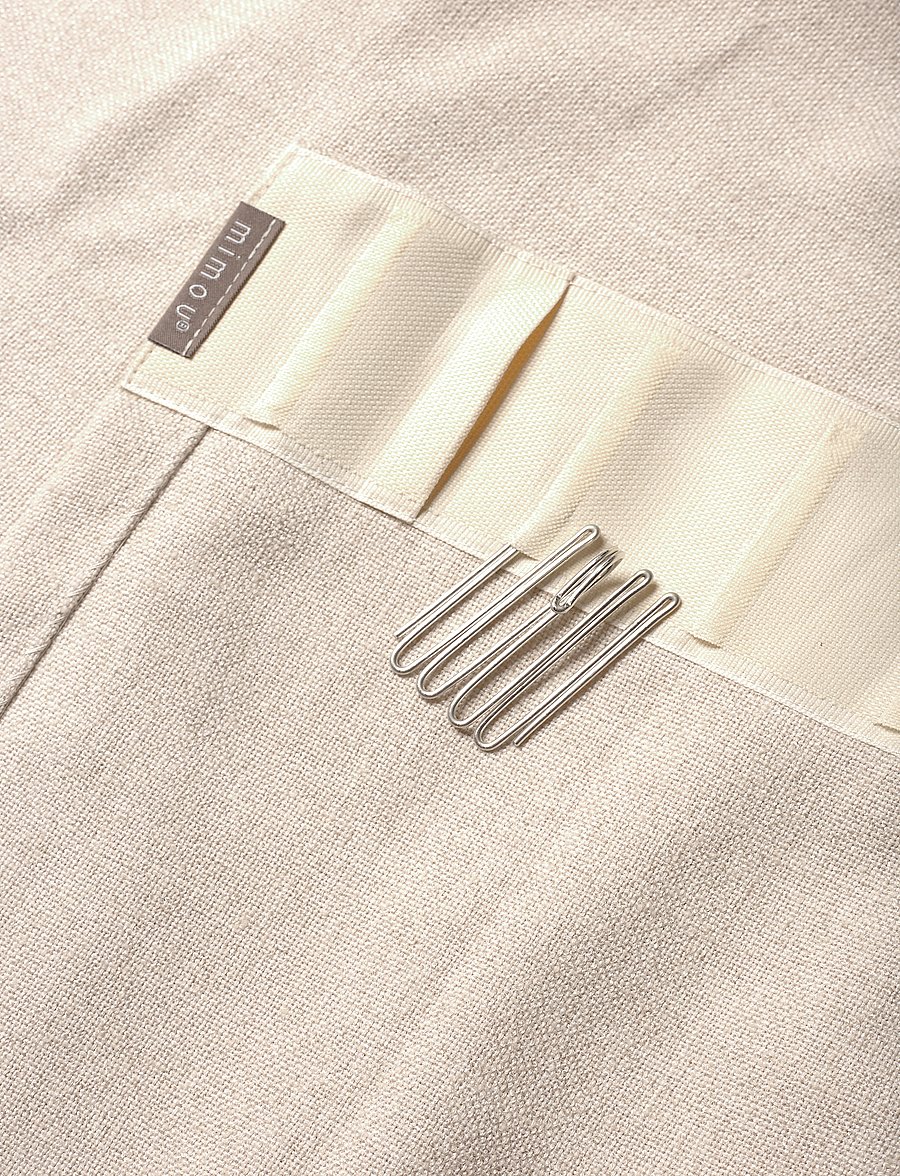 Mimou - Curtain Studio double width - fertiggardinen - natural/white - 3