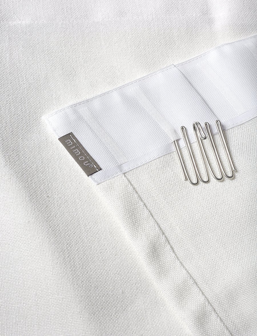 Mimou - Curtain Studio double width - pikad kardinad - white - 3