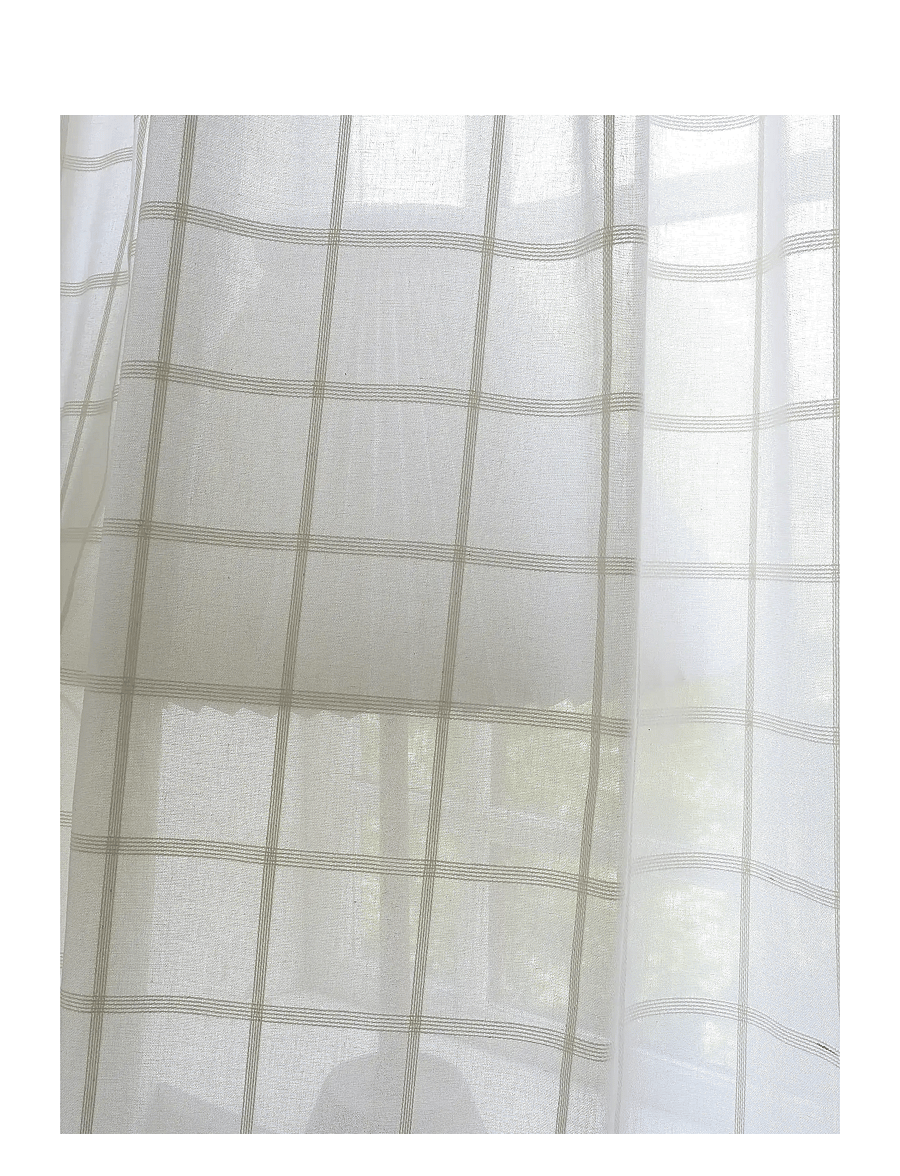 Mimou - Curtain Selma double width - fertiggardinen - creme - 2