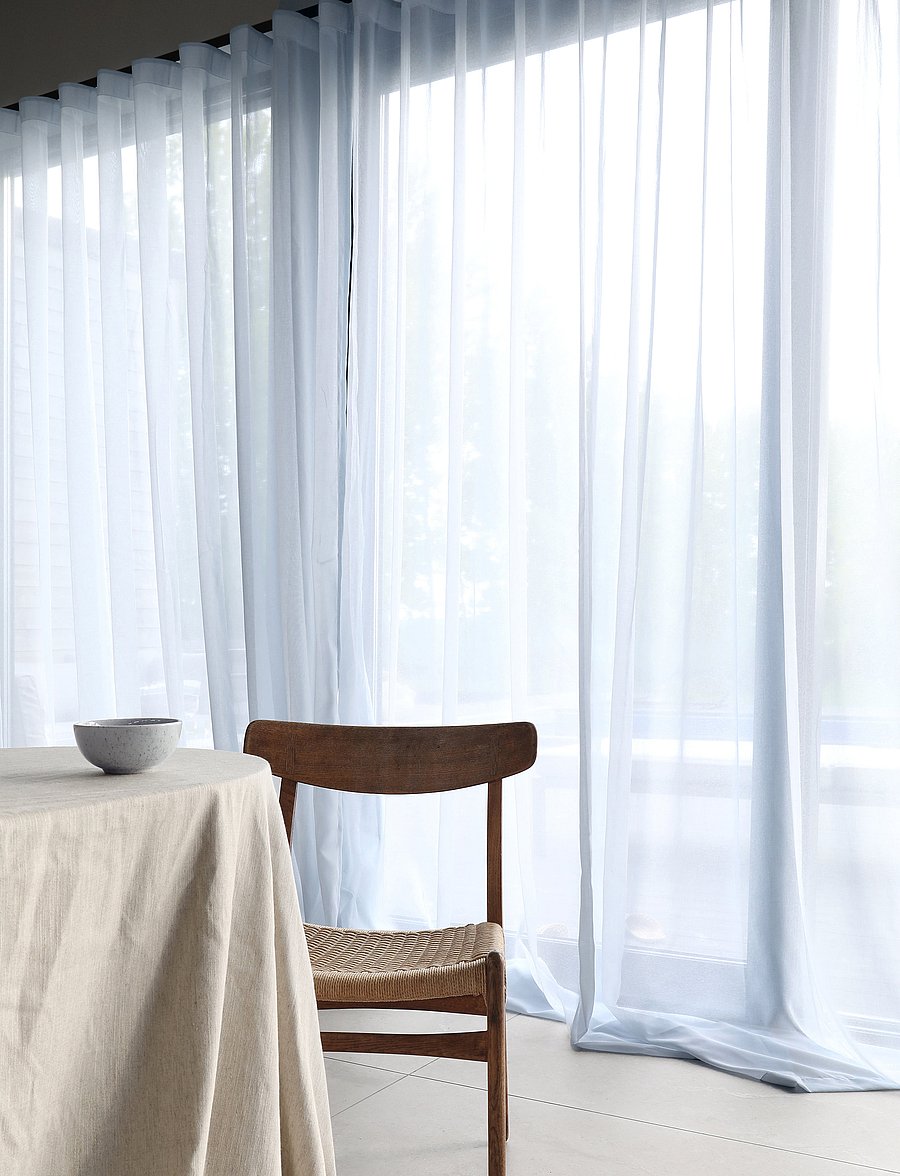 Mimou - Curtain Mimmi recycled - fertiggardinen - light blue - 4