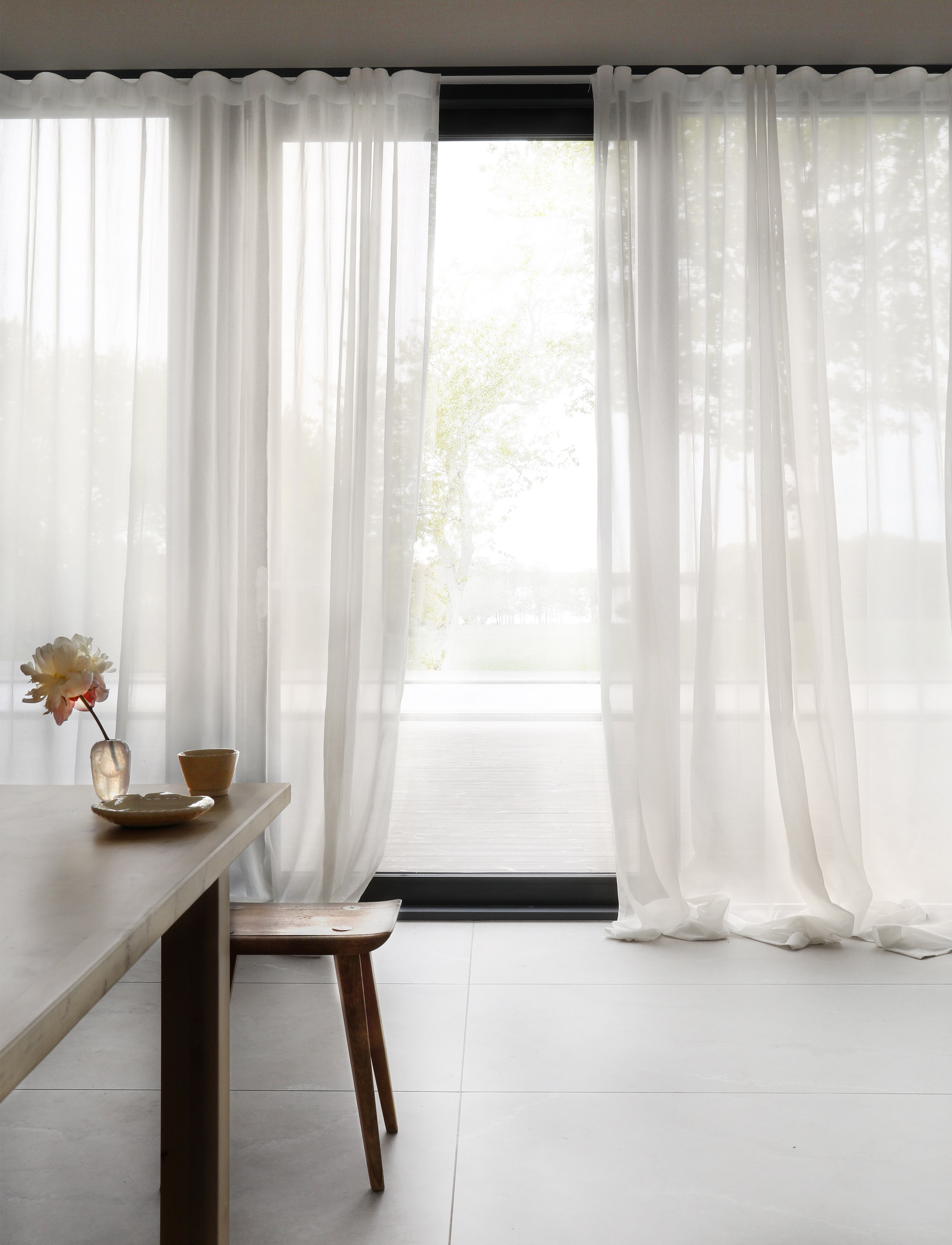 Mimou Gardin Mimmi Recycled, 290X250 cm 250 cm, White, Gardiner > Lange Gardiner, Unisex
