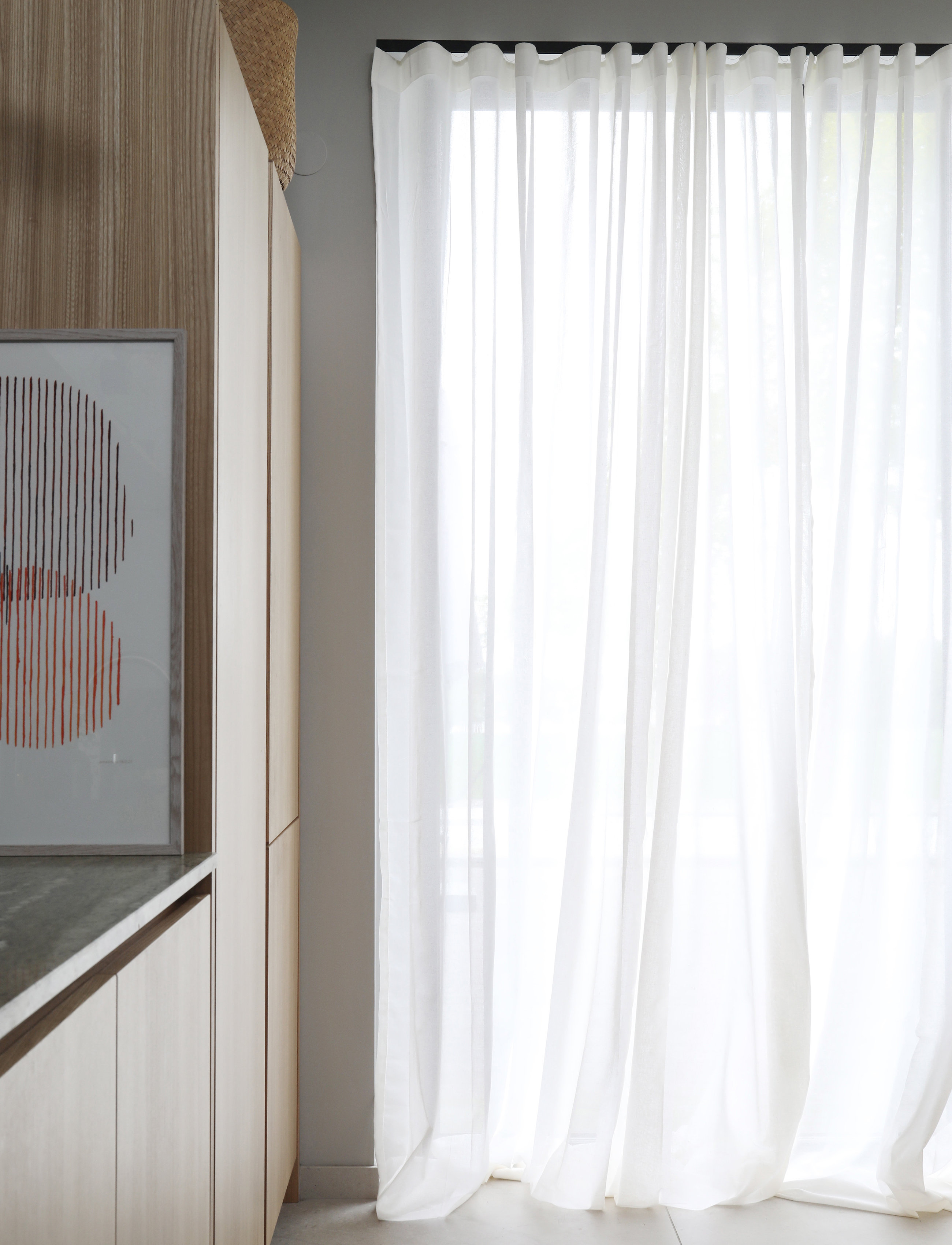 Mimou Gardin Vivi Recycled, 290X250 cm, White, Gardiner > Lange Gardiner, Unisex