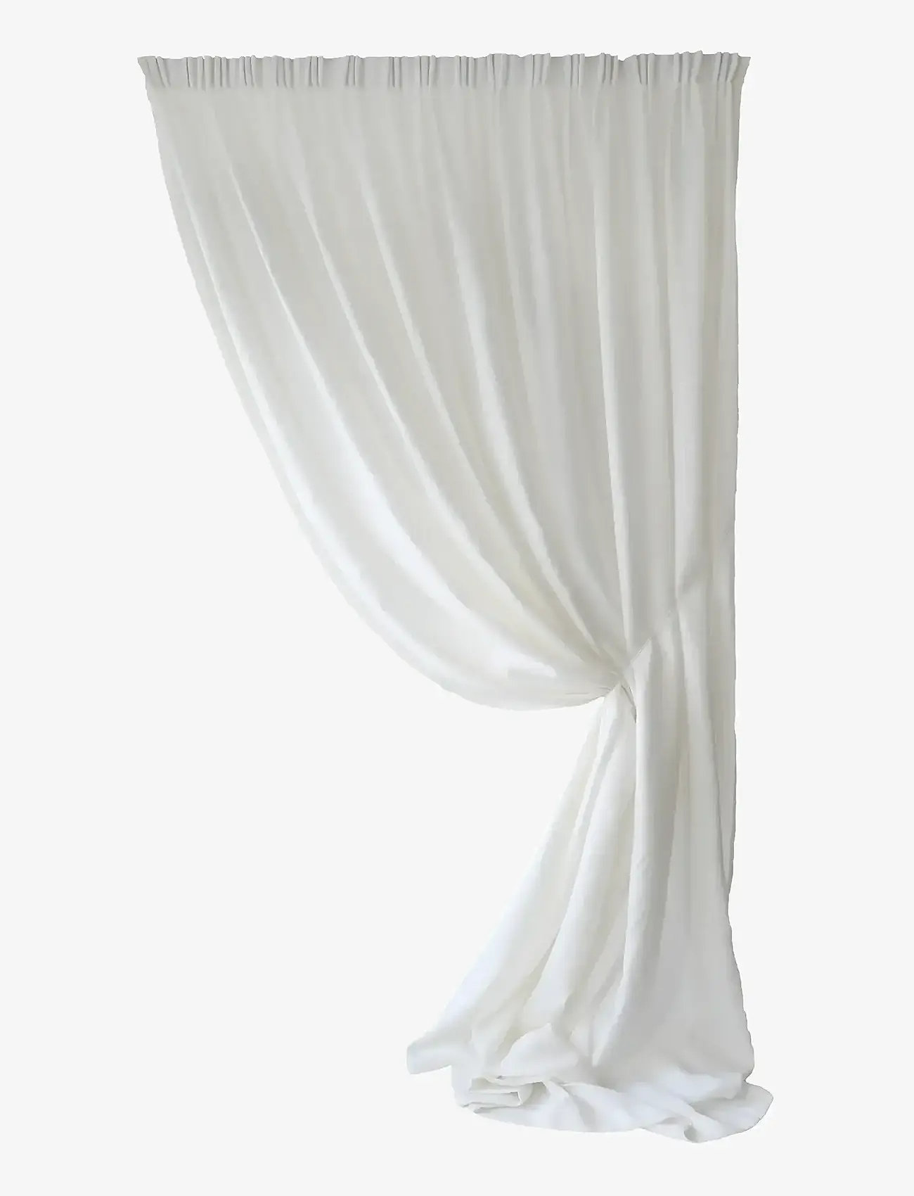 Mimou - Curtain Ellie Double width - fertiggardinen - white - 0