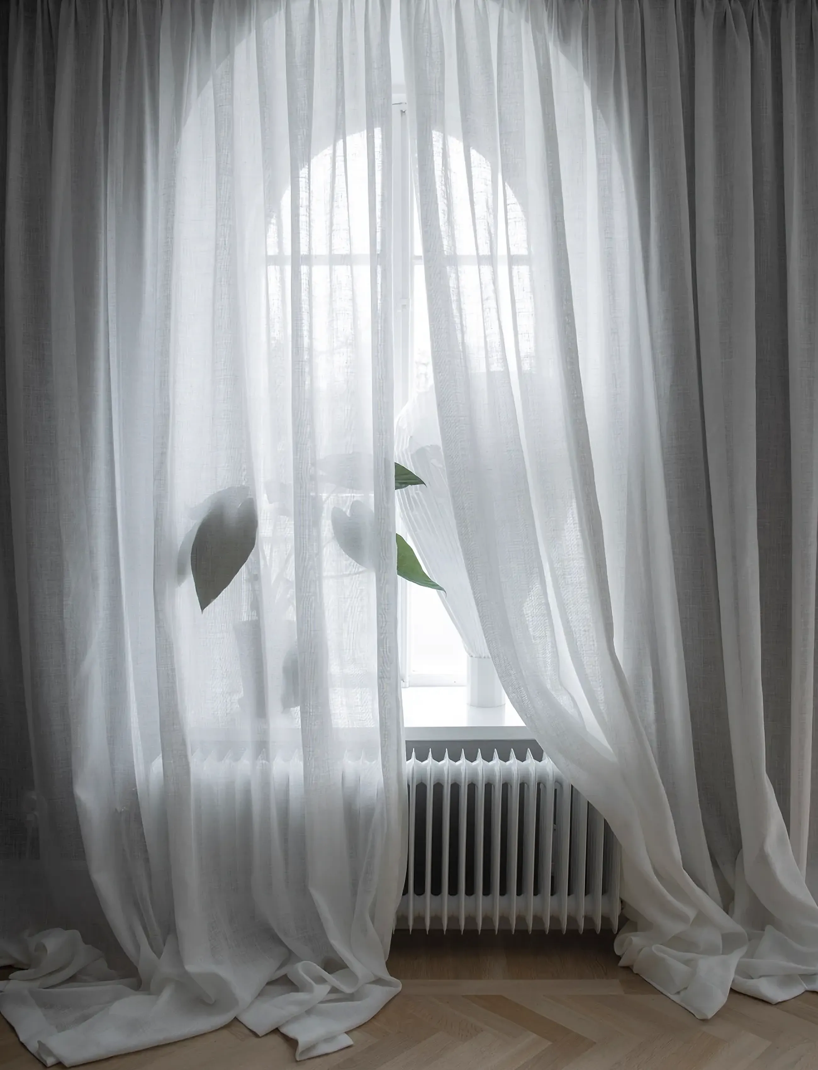 Mimou Gardine Ellie, Dobbelt Bredde, 295X250 cm, White, Gardiner > Lange Gardiner, Unisex