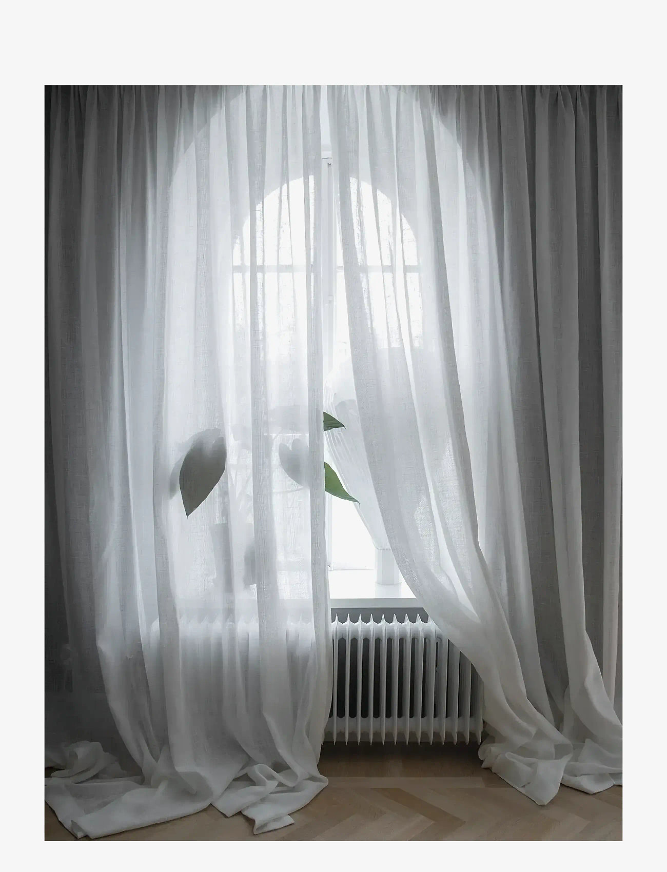 Mimou - Curtain Ellie Double width - fertiggardinen - white - 2
