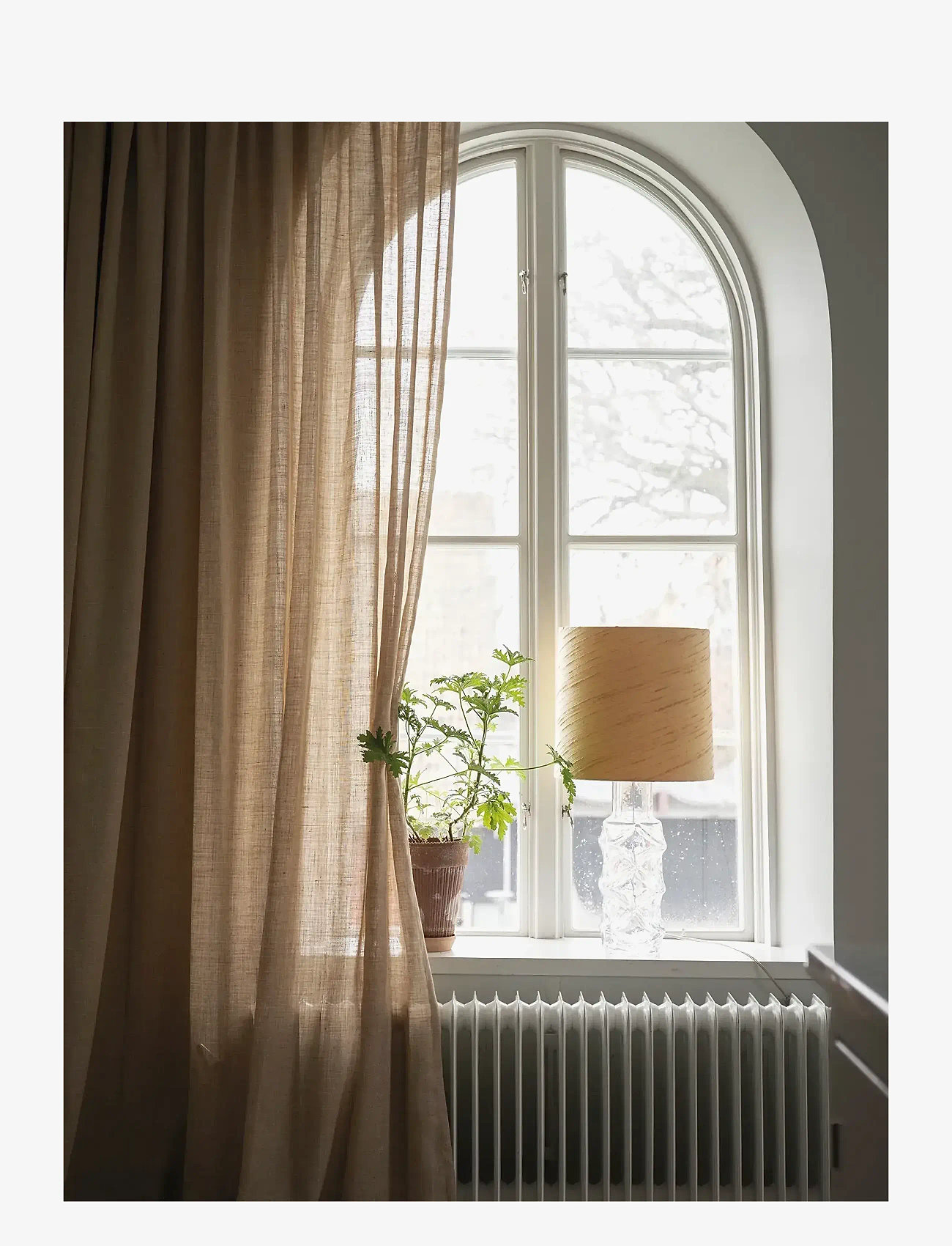 Mimou - Curtain Ellie Double width - gardinlængde - straw - 4