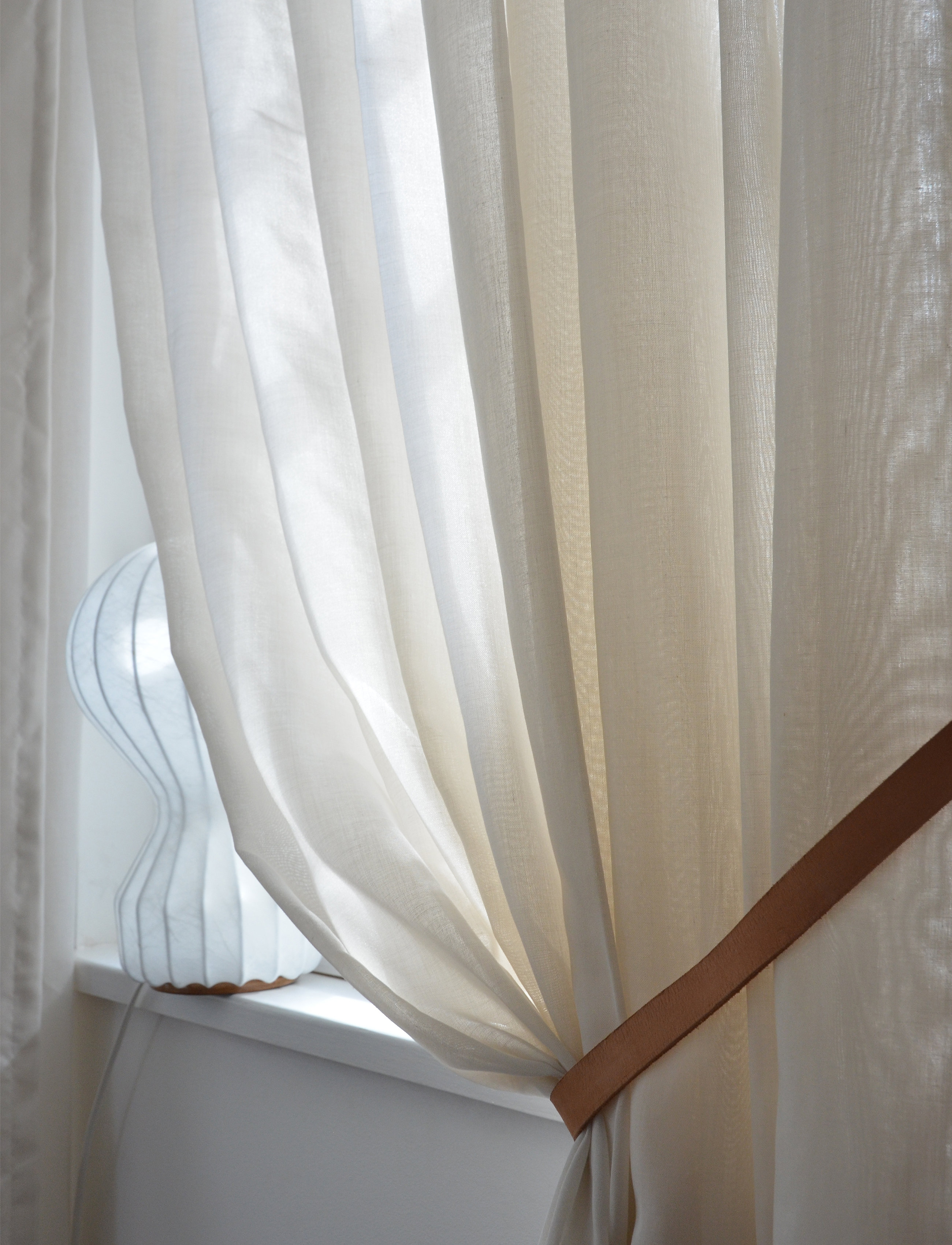 Mimou Gardin Grace Dobbelt Bredde, 290X250 cm, Cream, Gardiner > Lange Gardiner, Unisex