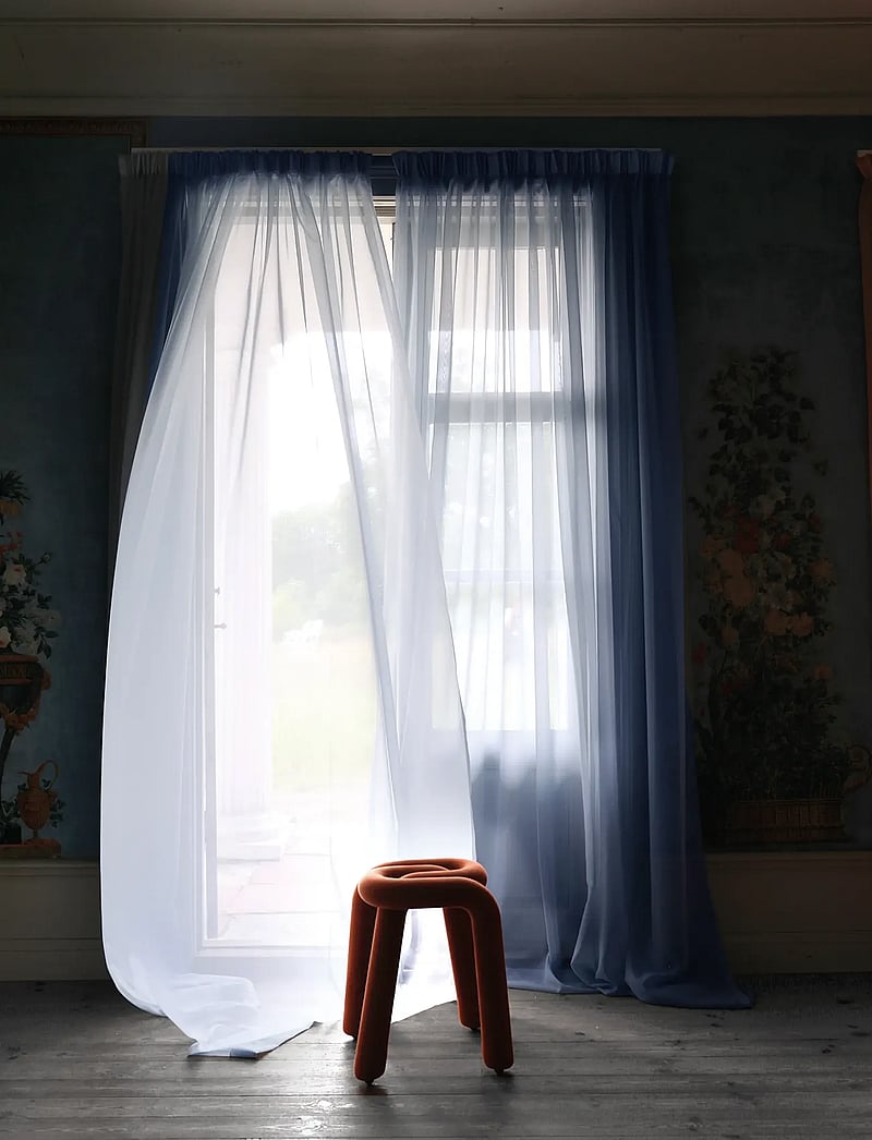 Mimou - Sheer hotel curtain Double width - pikad kardinad - light blue - 5