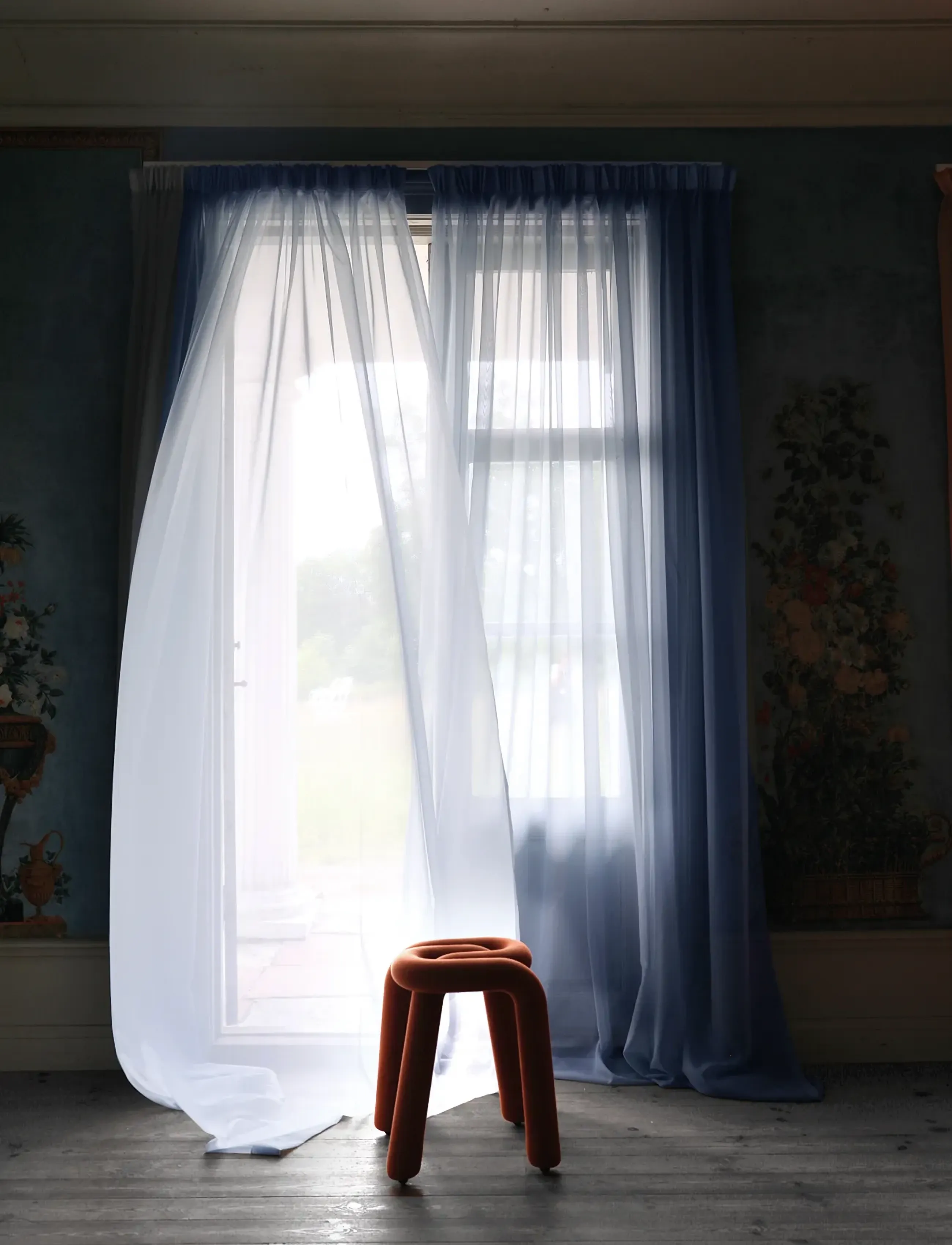 Mimou - Sheer hotel curtain Double width - fertiggardinen - light blue - 5