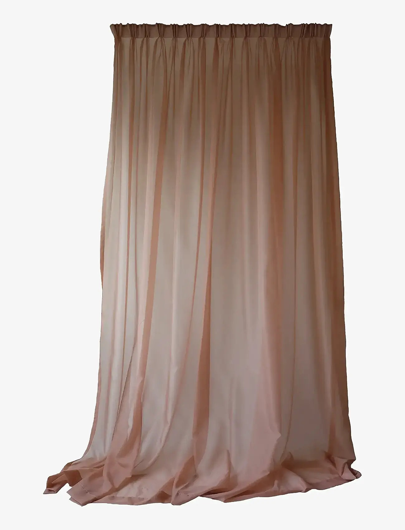 Mimou - Sheer hotel curtain Double width - gardinlængde - nude - 0
