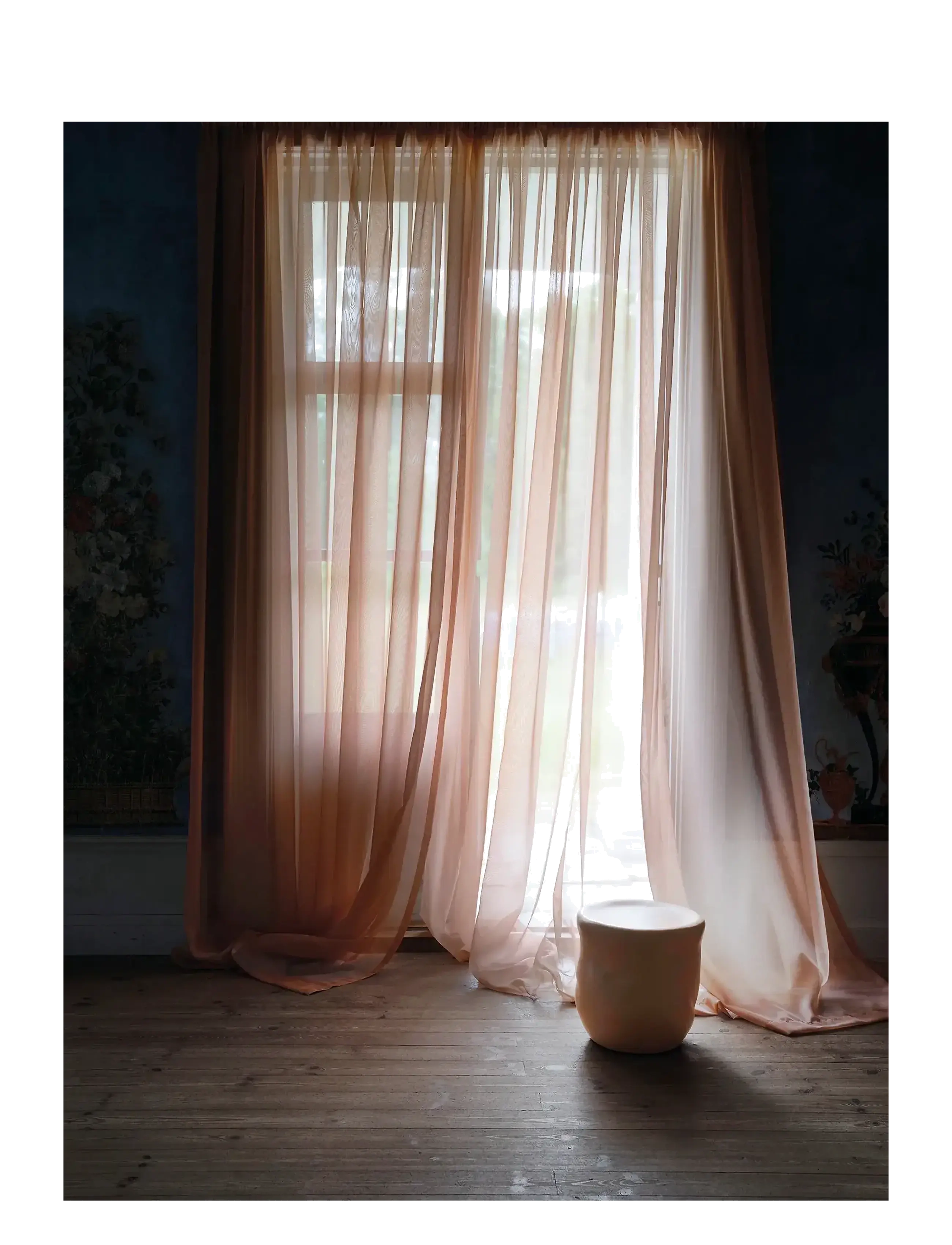 Mimou - Sheer hotel curtain Double width - fertiggardinen - nude - 3
