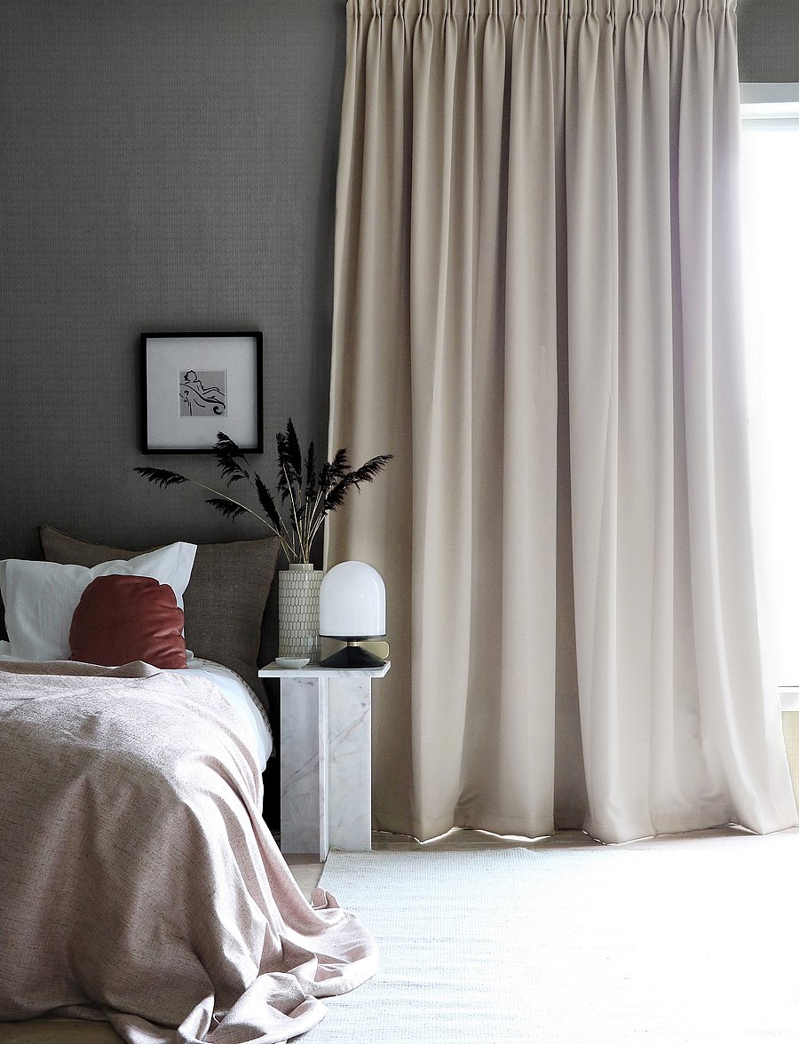 Mimou - Darkening hotel curtain double width - pikad kardinad - sand - 1